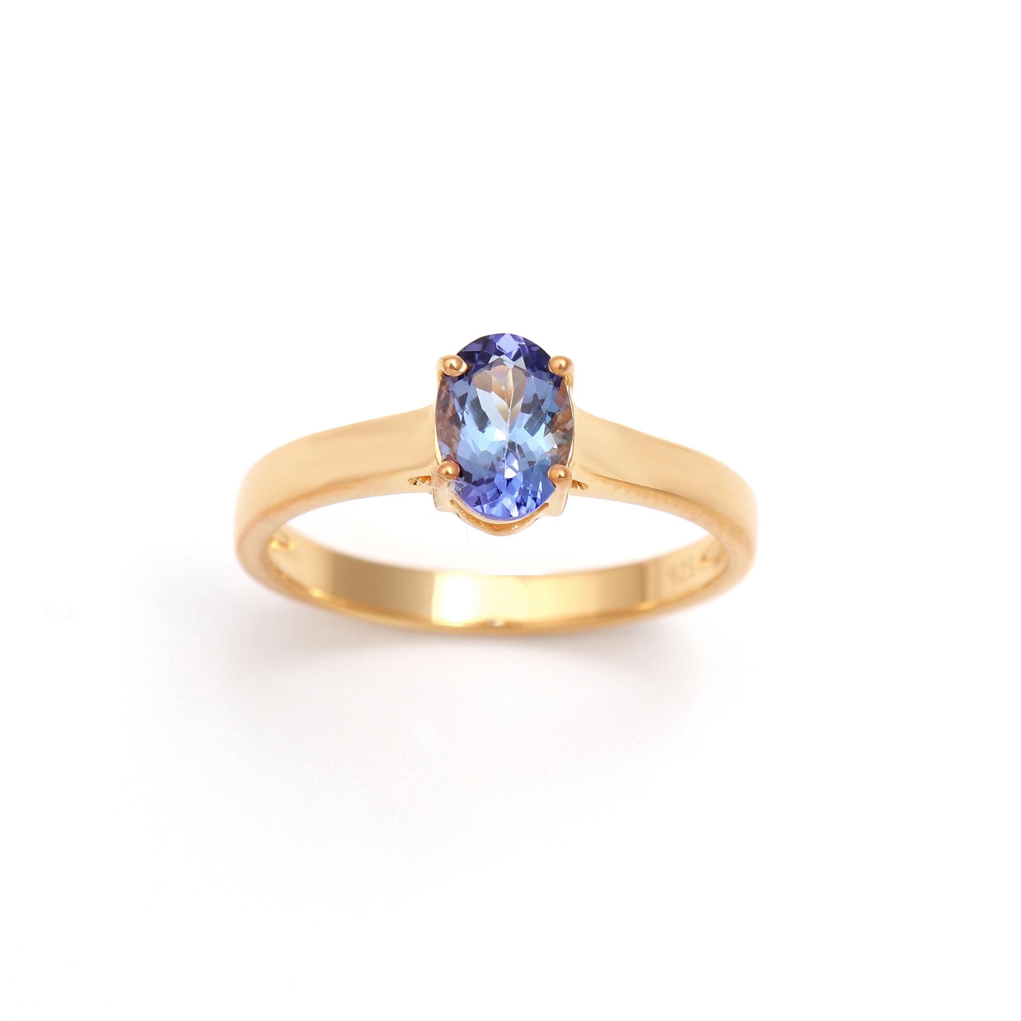 Tanzanite Solitaire Ring