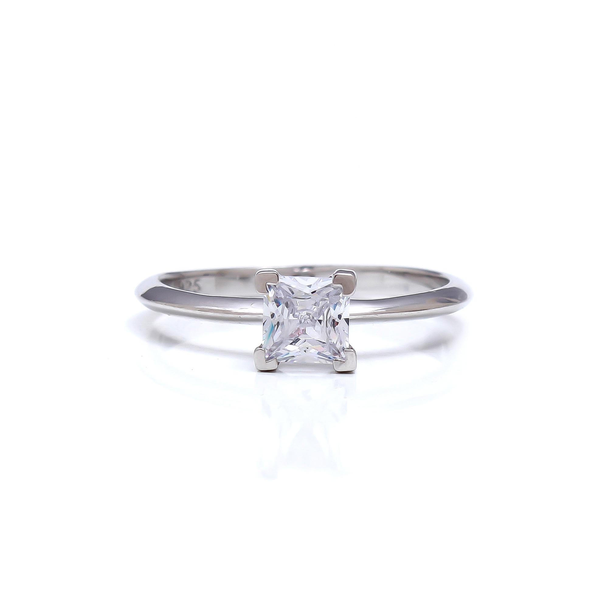 Princess Cut Lab Grown Diamond Ring