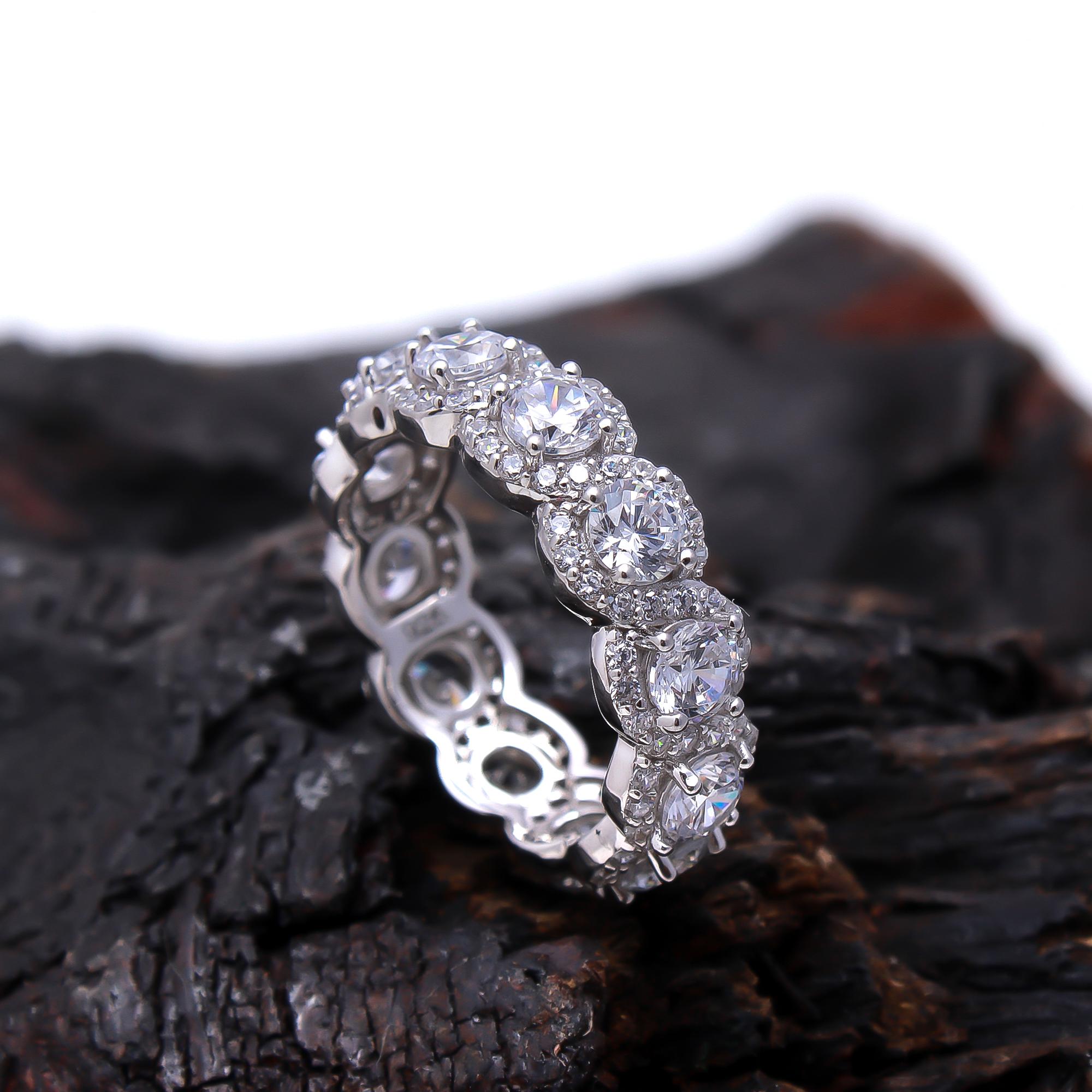 Big and Bold Eternity Lab Grown Diamond Band