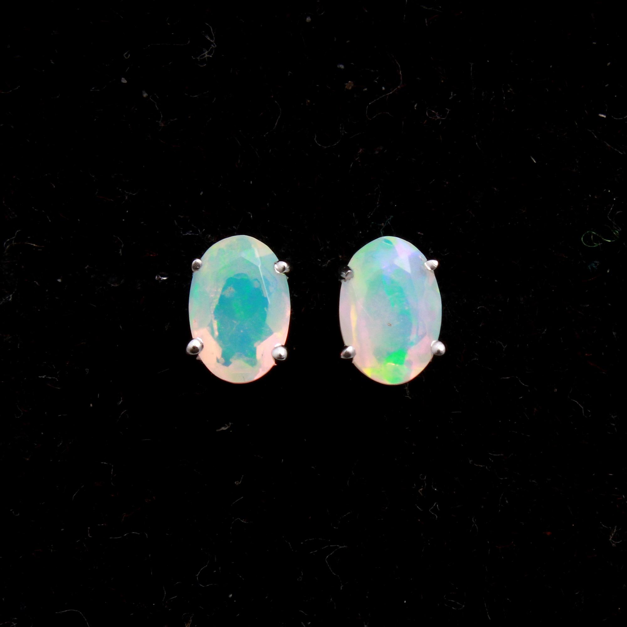 Ethiopian Opal Studs Earrings