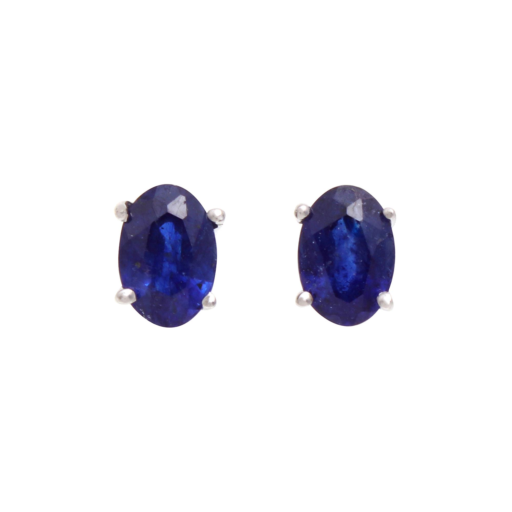 Blue Sapphire Studs Earrings