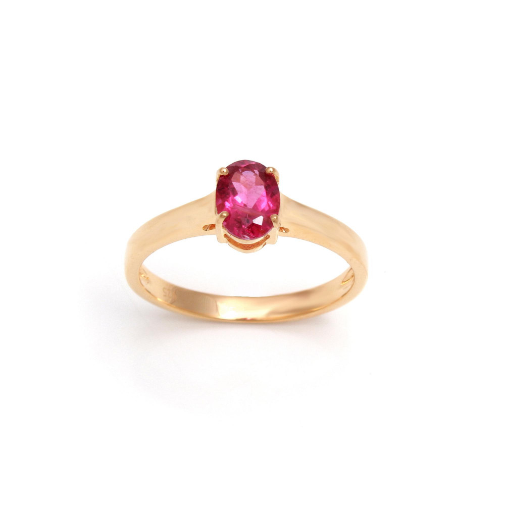 Image of Rubellite Solitaire Ring