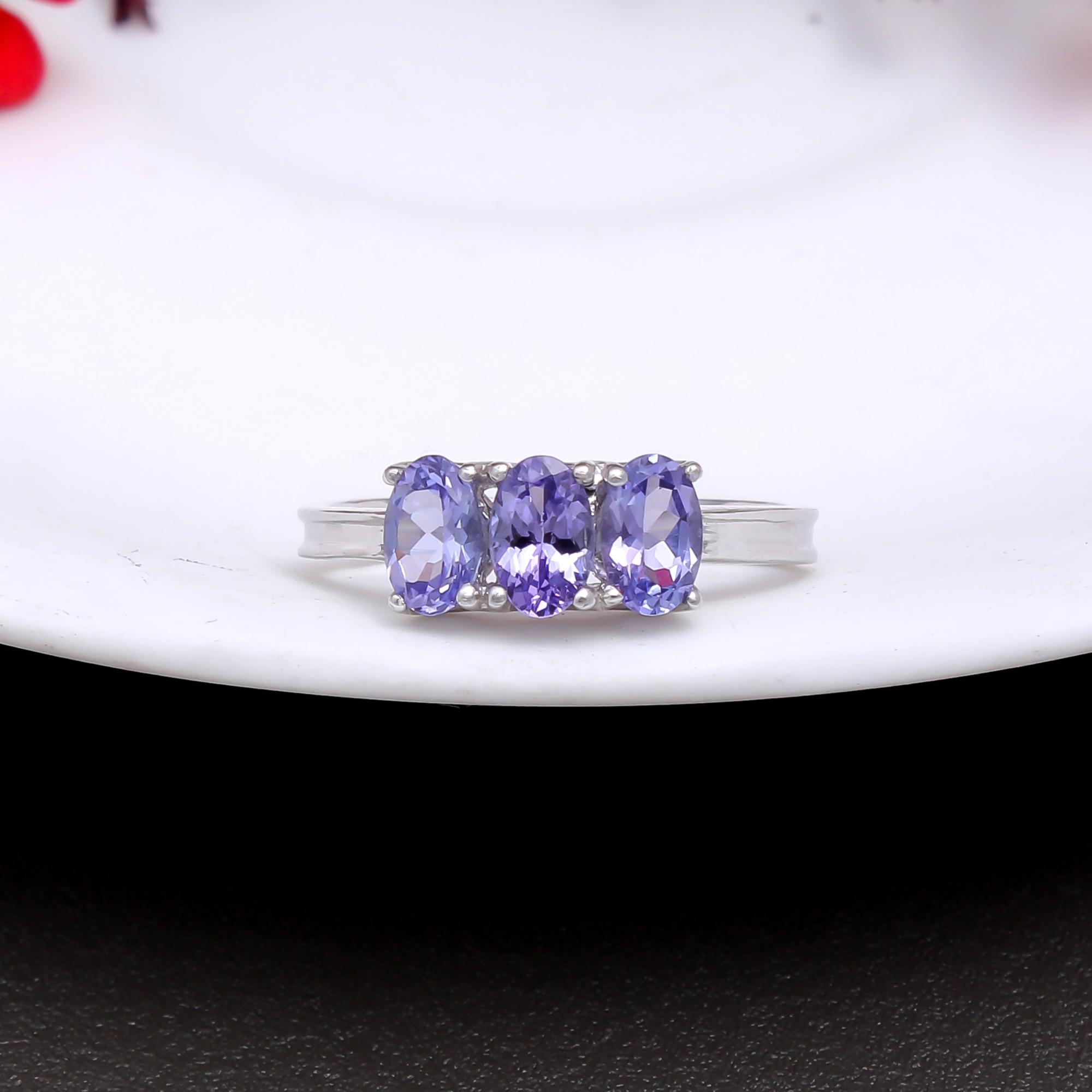 Tanzanite Trilogy Ring