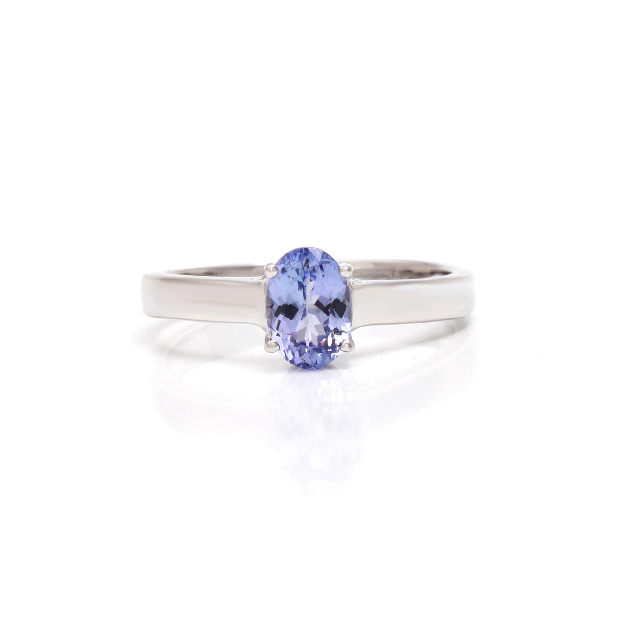 Tanzanite Solitaire Ring