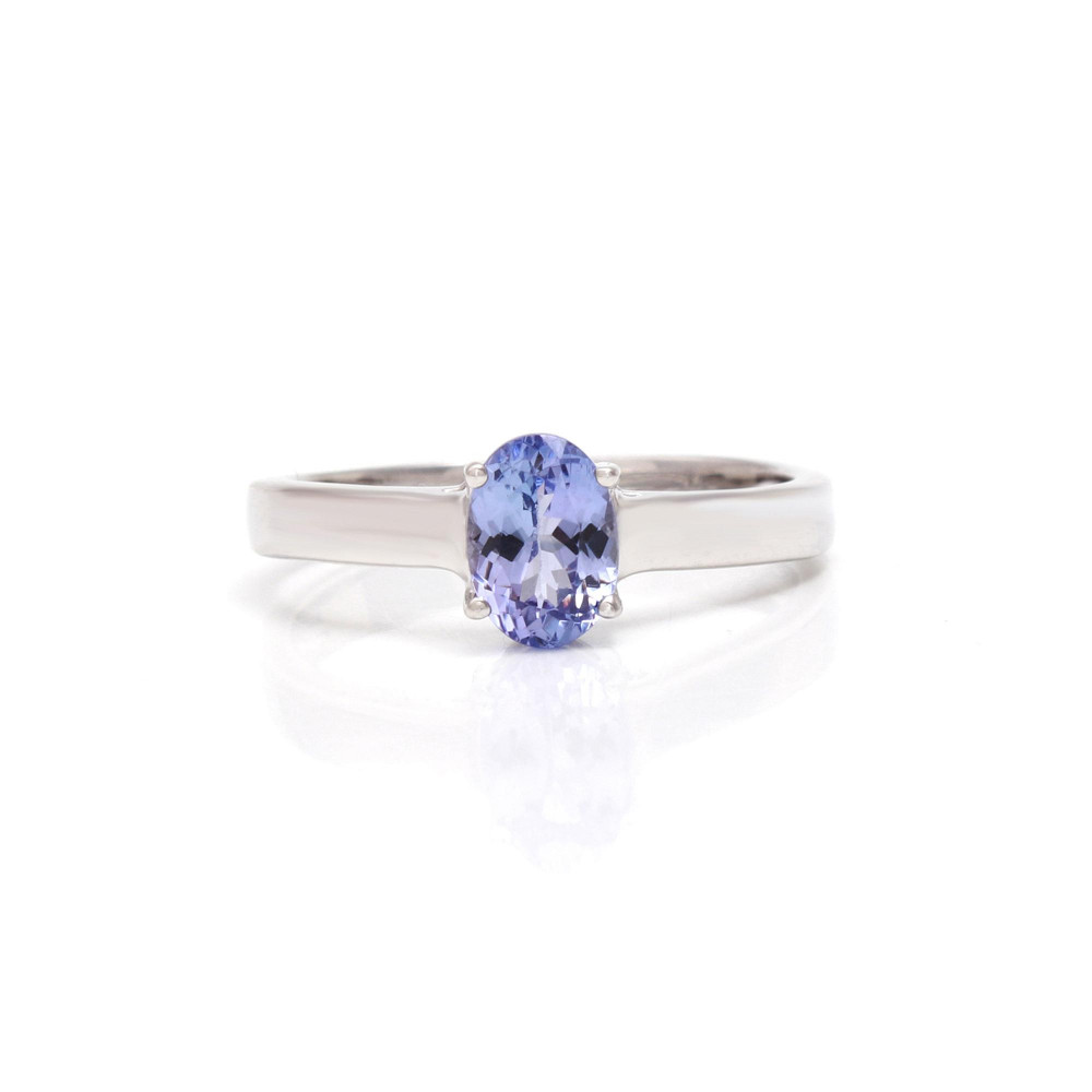 Image of Tanzanite Solitaire Ring