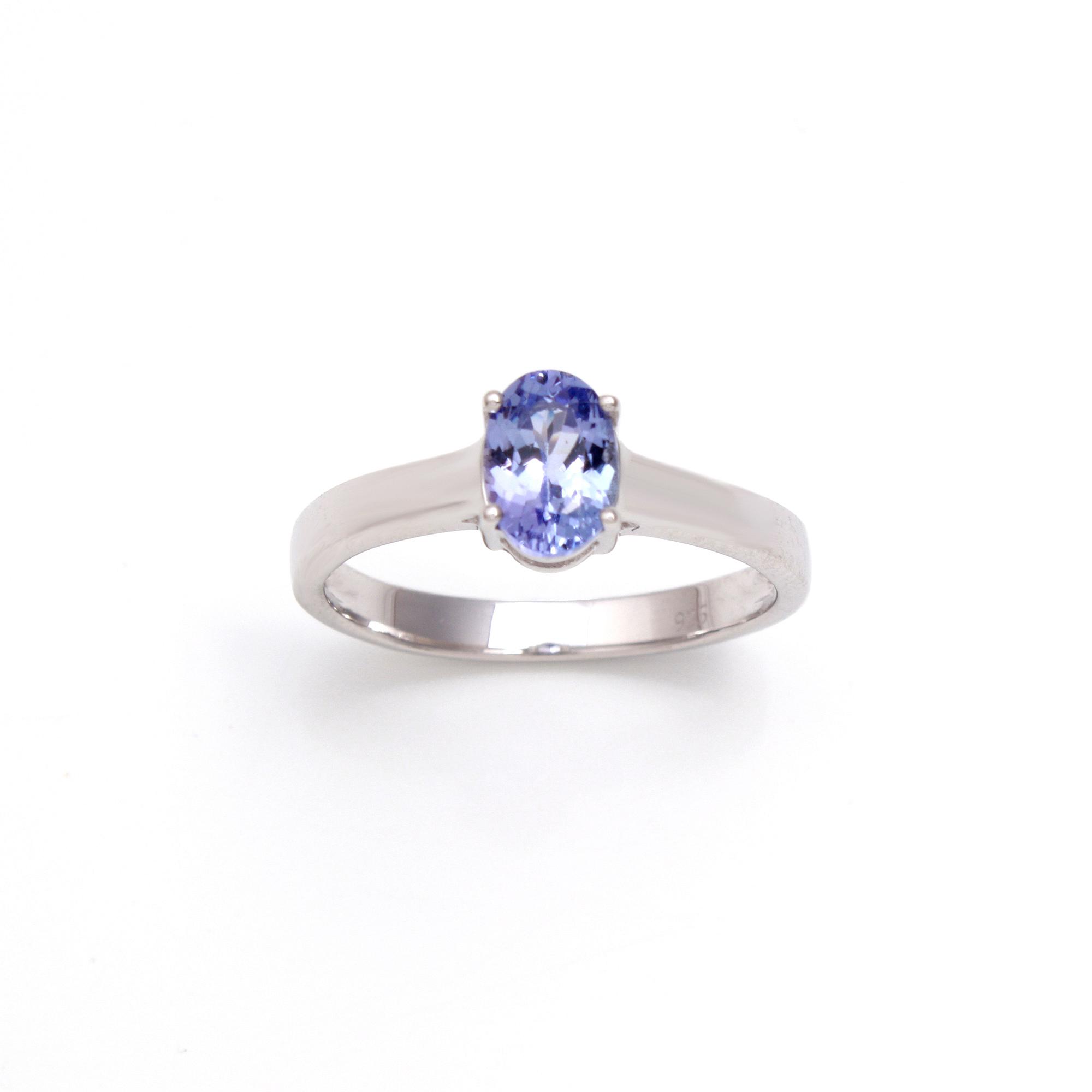 Tanzanite Solitaire Ring