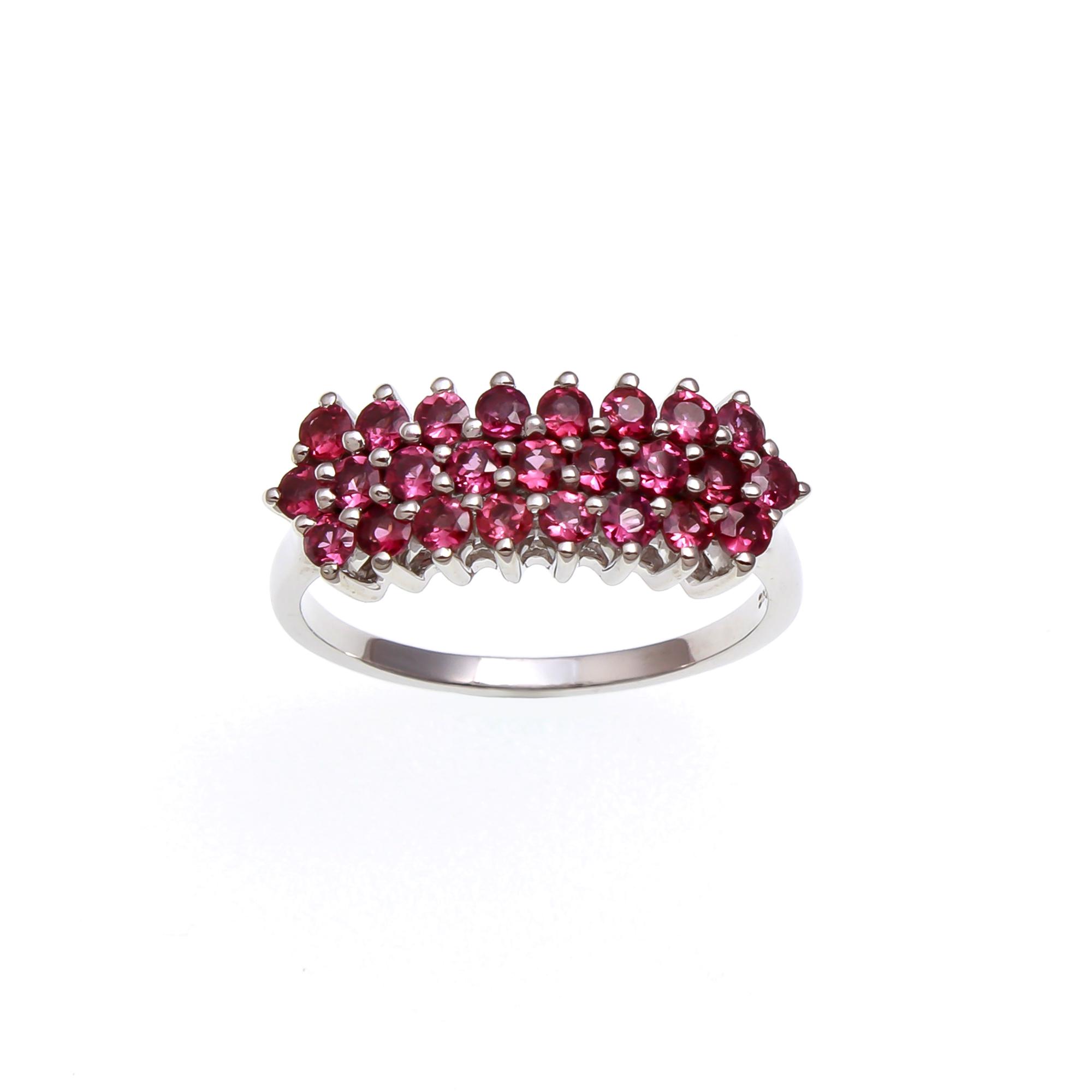 Red Garnet Three Row Band