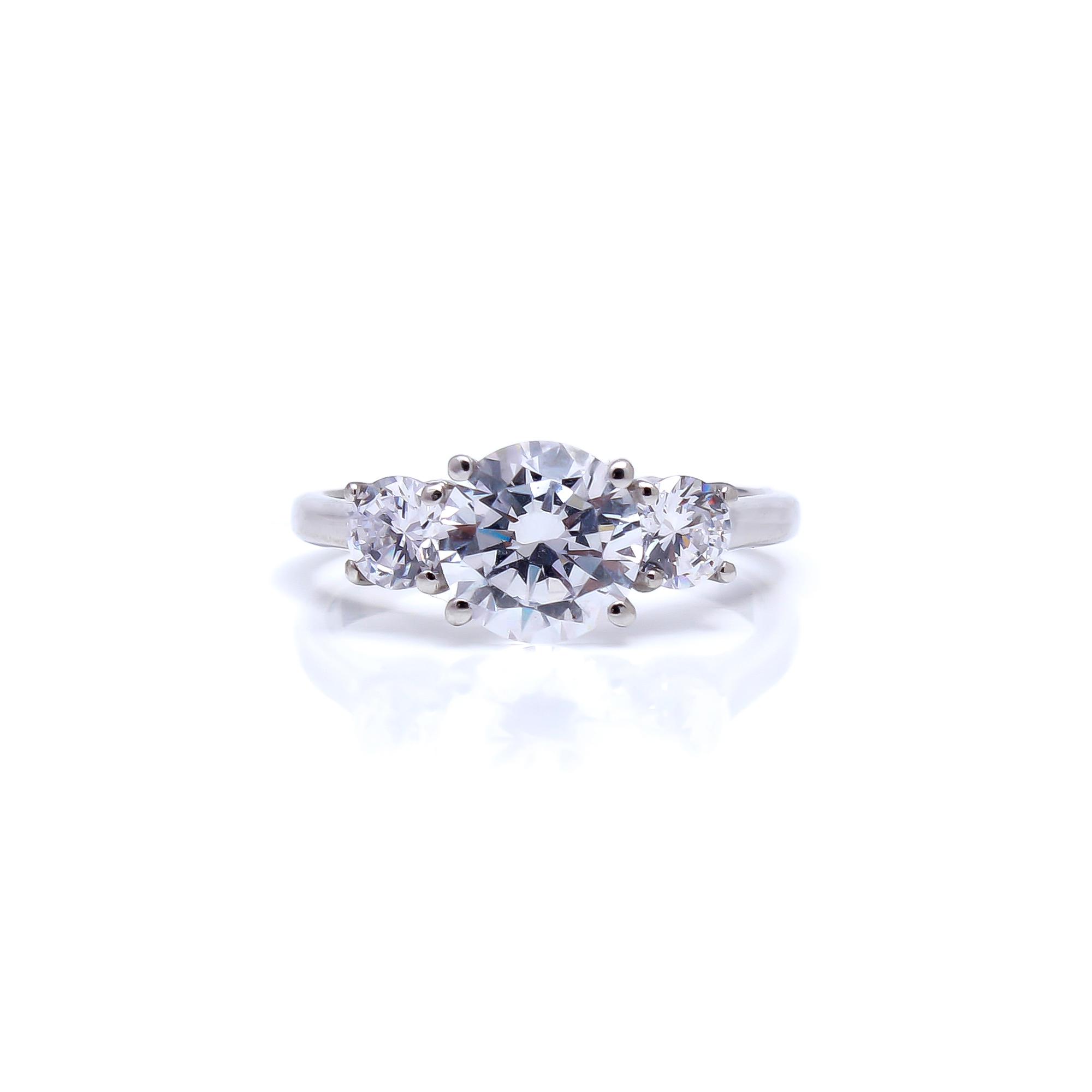 Lab Grown Diamond Round Trilogy Band