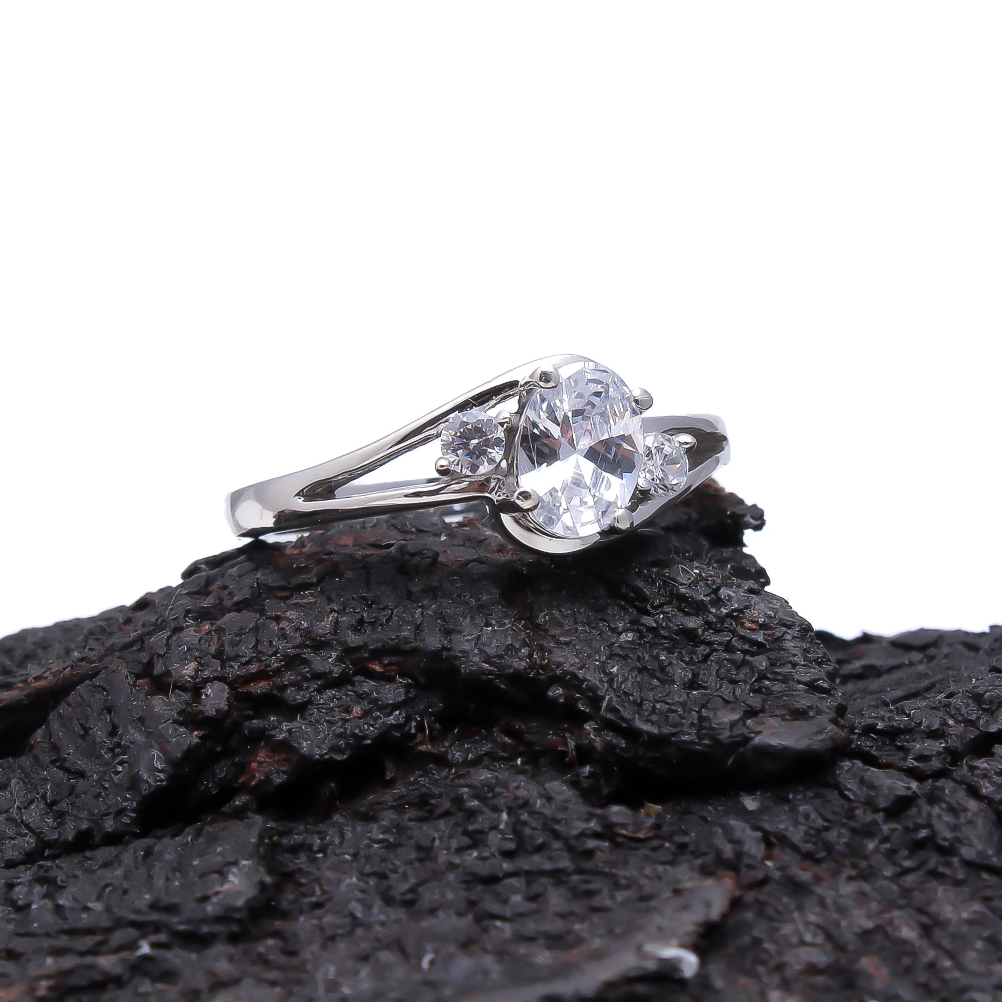 Lab Grown Diamond Split Shank Fancy Ring