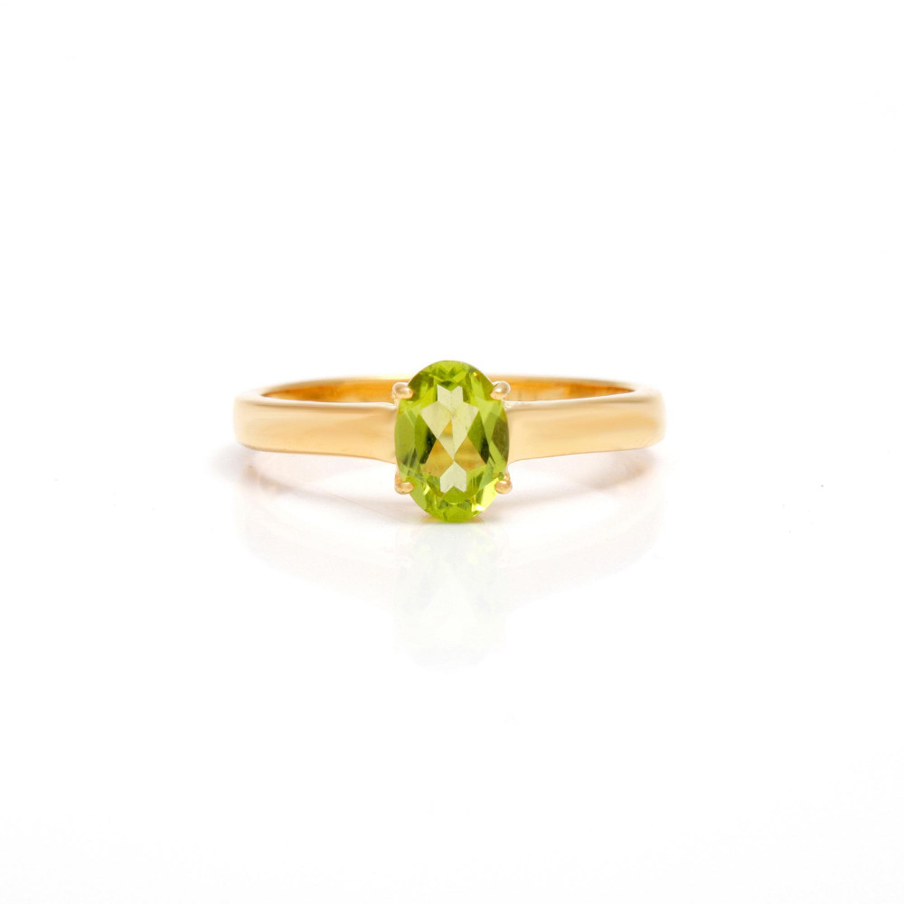 Image of Peridot Solitaire Ring