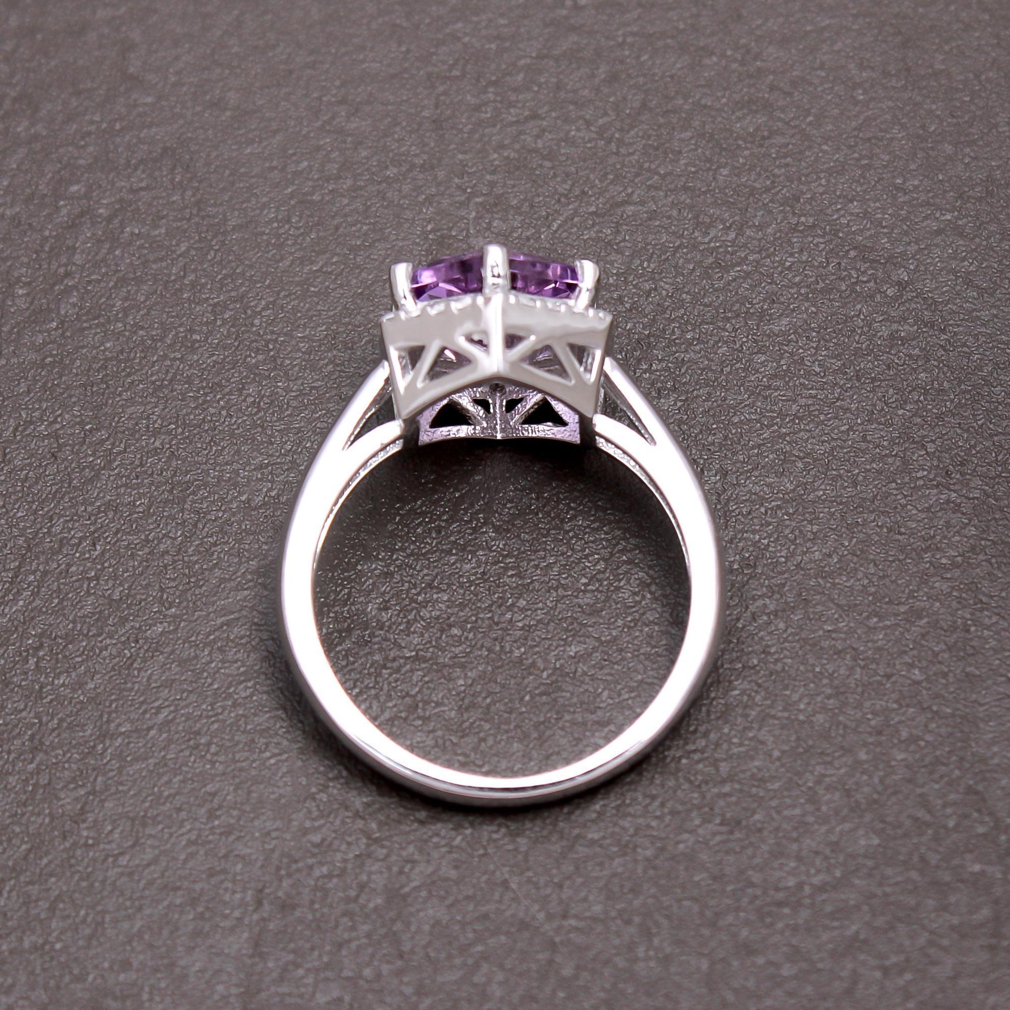 Pink Amethyst Cocktail Ring