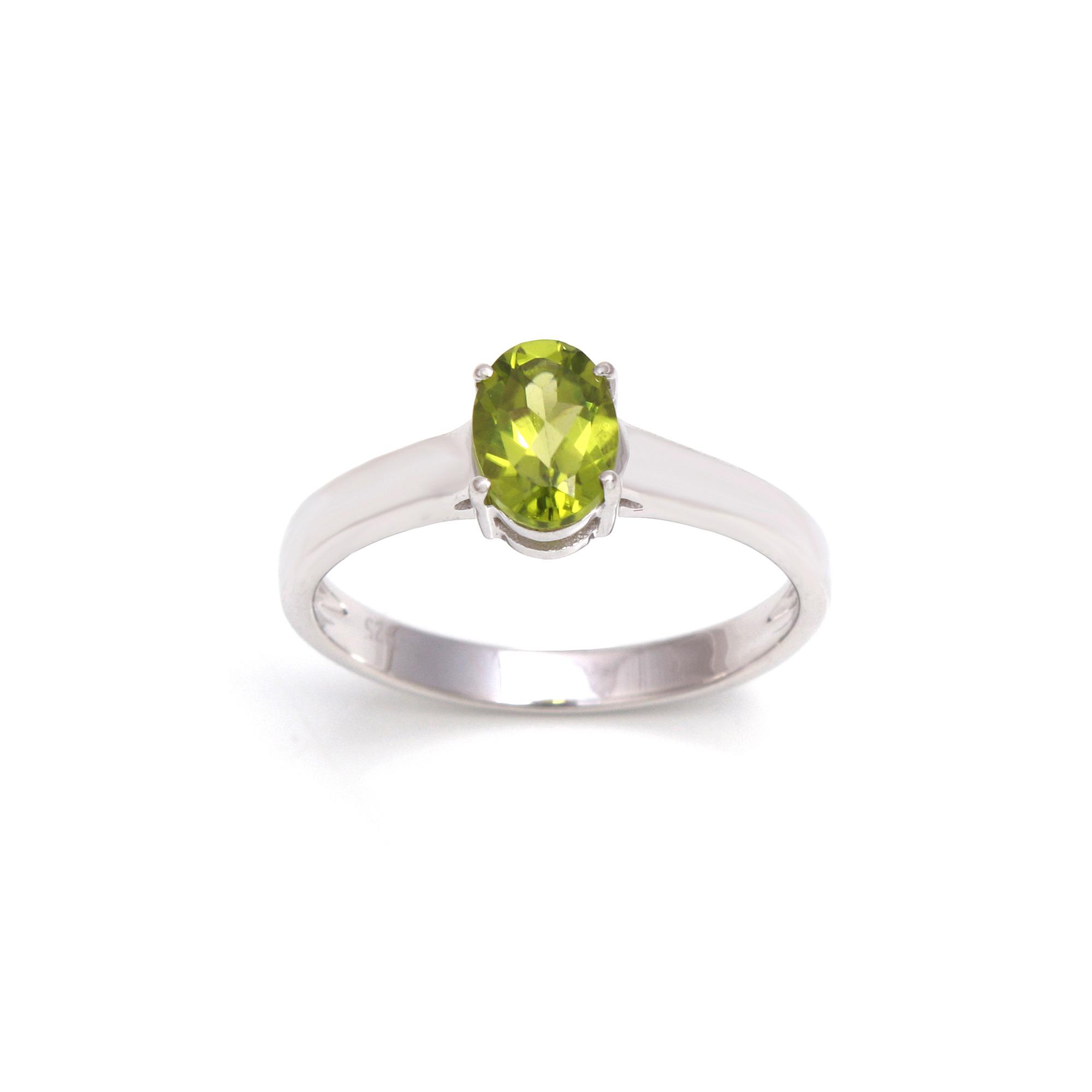 Peridot Solitaire Ring