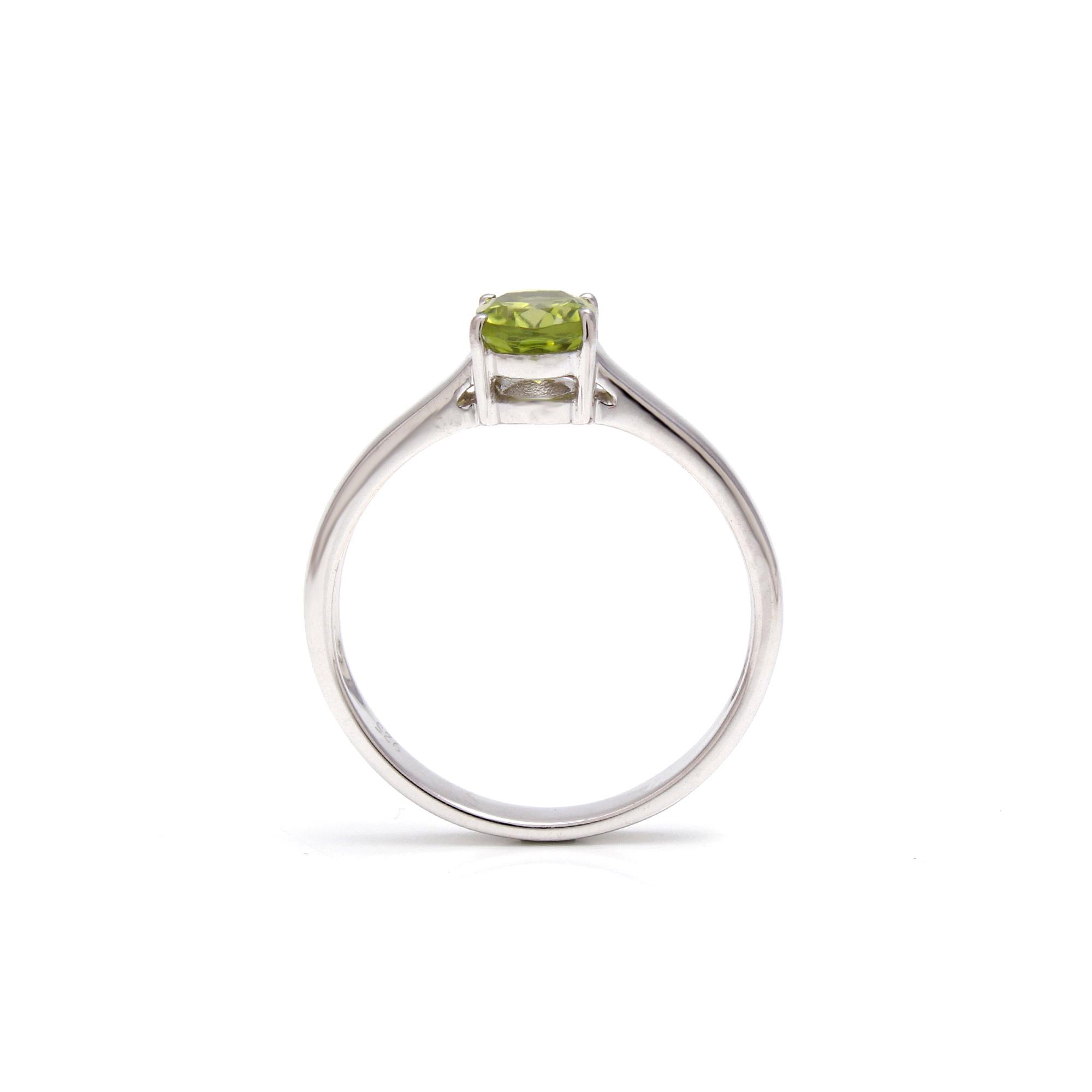 Peridot Solitaire Ring