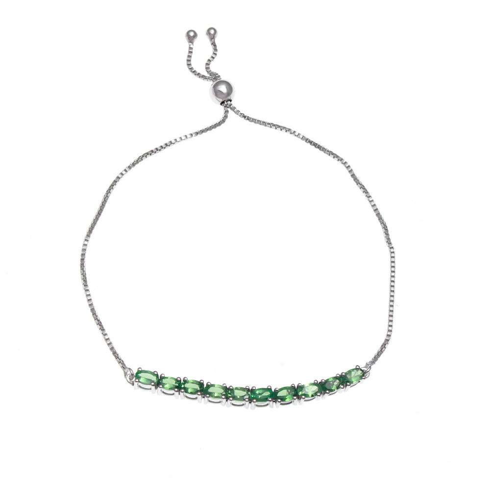 Image of Tsavorite Garnet Slider Bracelet