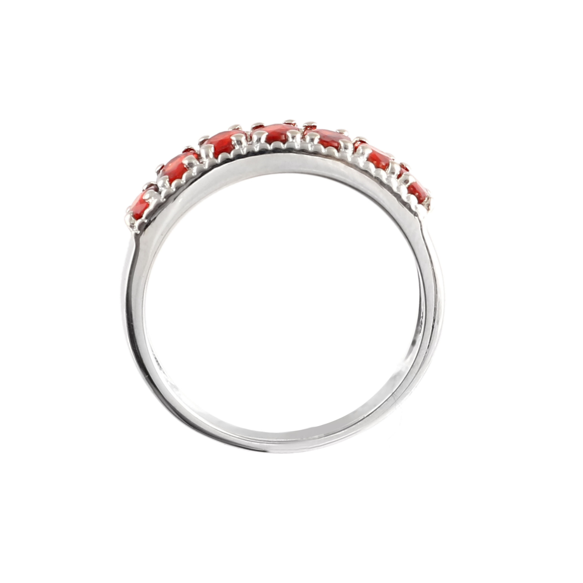 Orange Sapphire Multi Stone Band