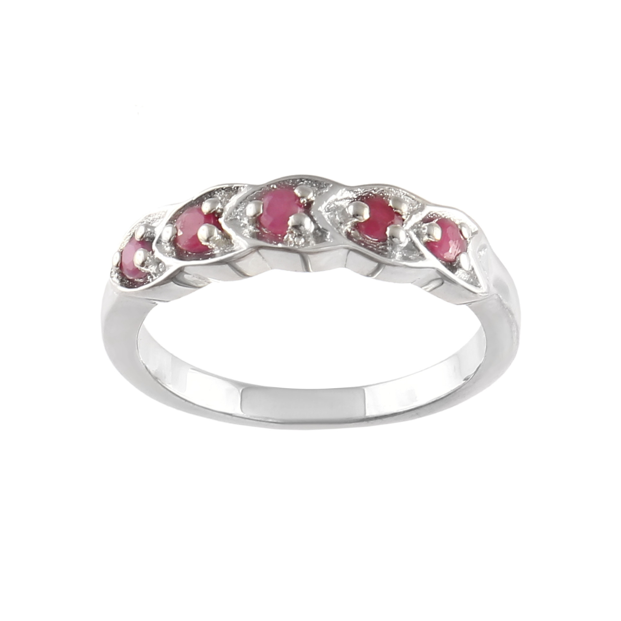 Natural Ruby Stacker Ring