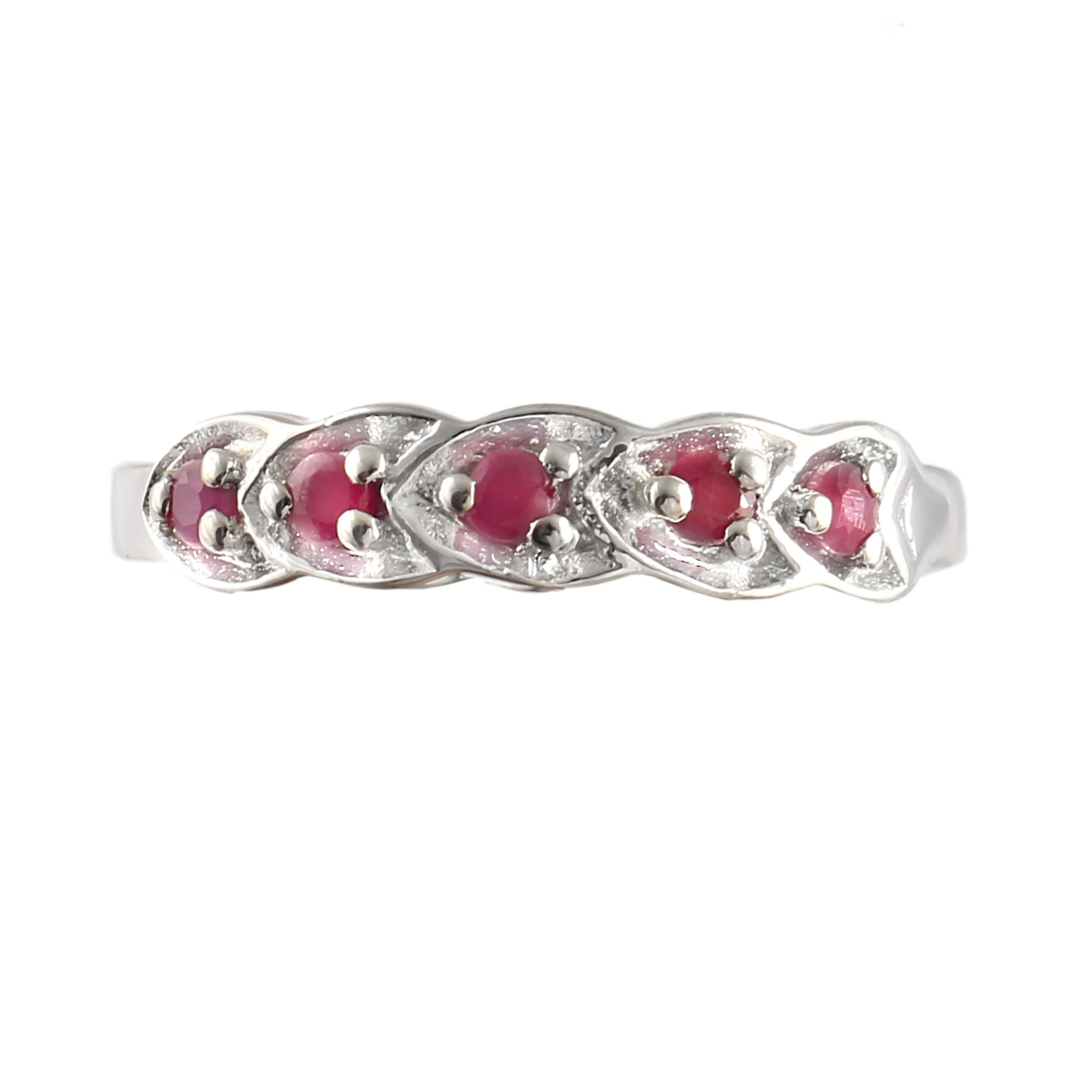 Natural Ruby Stacker Ring
