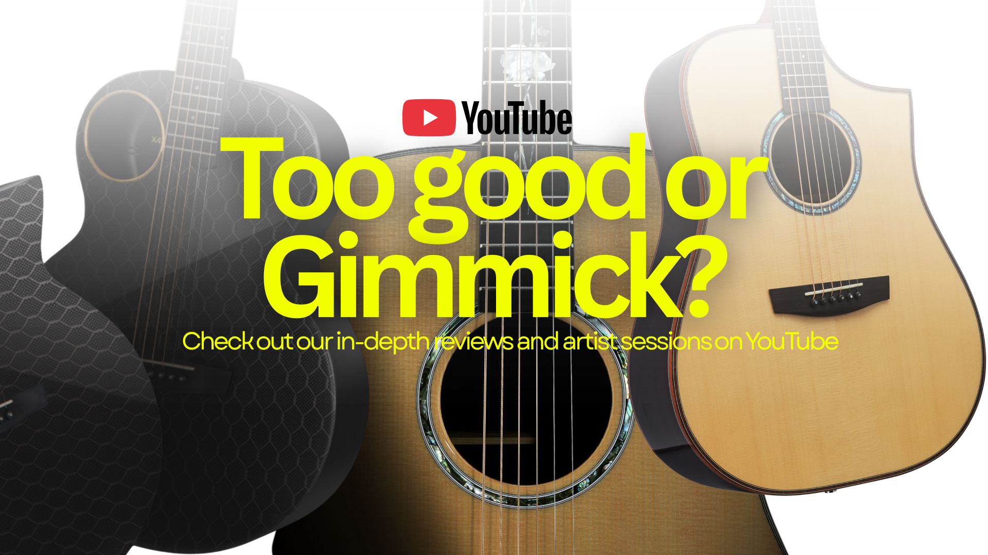 Front and rear view of a sleek white electric guitar