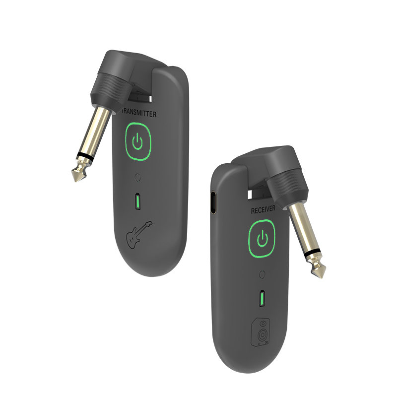 Double W3 Wireless Guitar System for All Types of Guitar with Active or Passive Pickup - Black