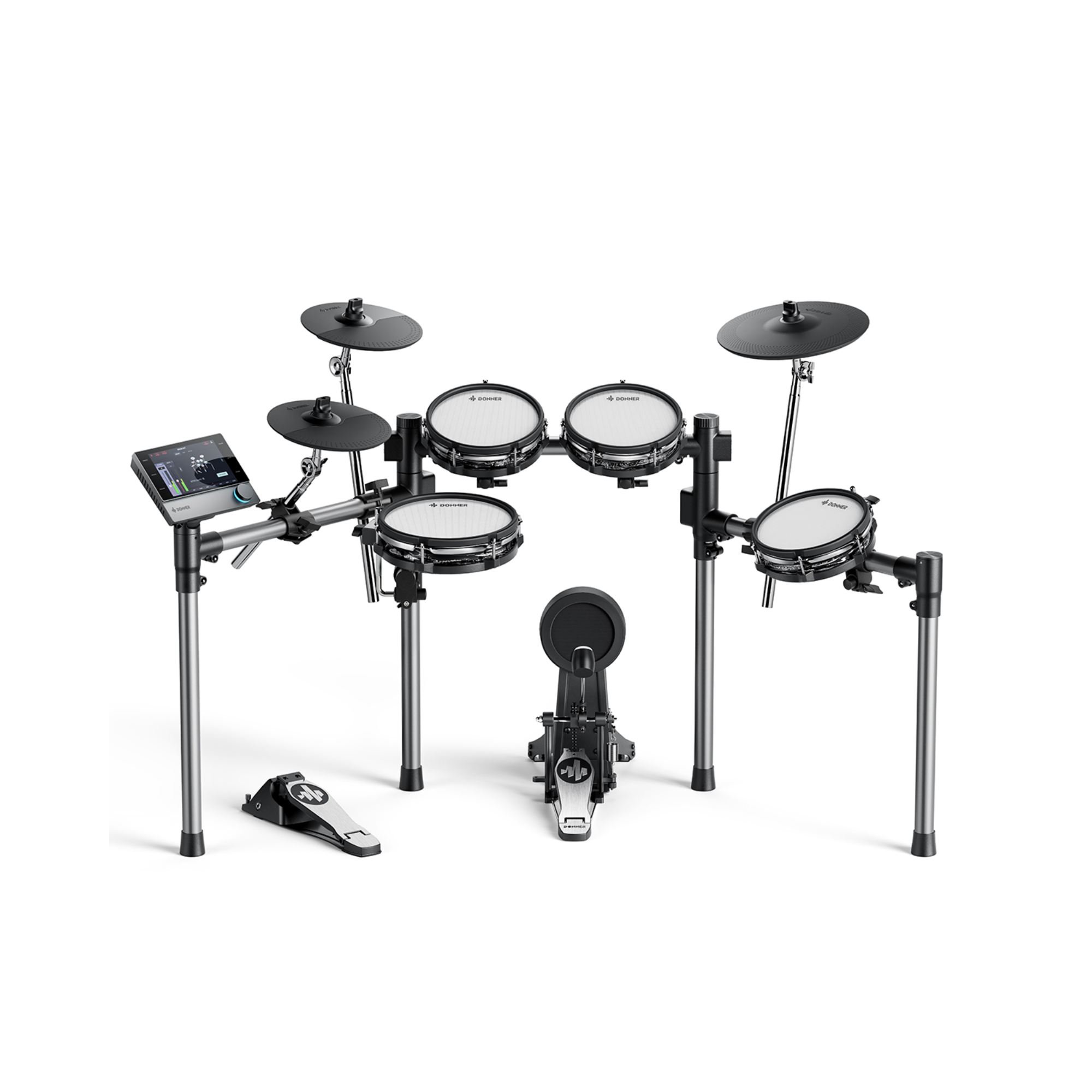 Donner BEAT 5-Drum 3-Cymbal Electronic Drumkit Set with Touch Screen for Pros