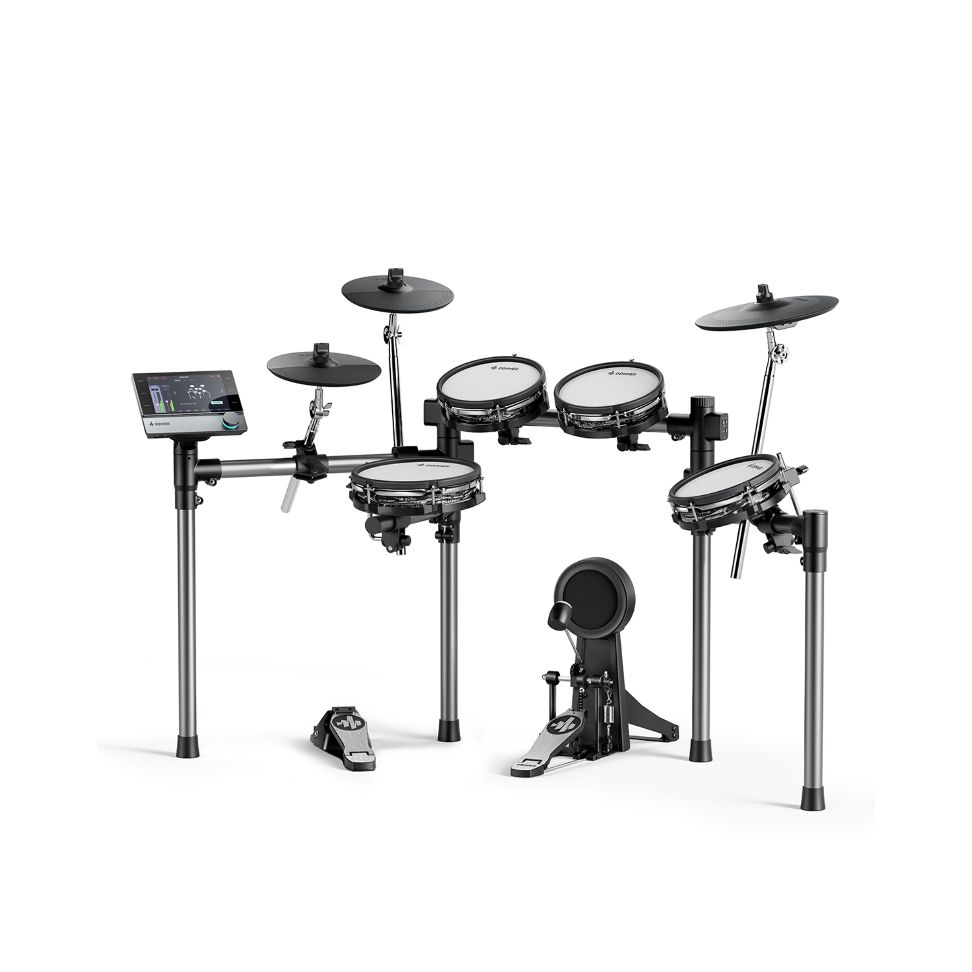Donner BEAT 5-Drum 3-Cymbal Electronic Drumkit Set with Touch Screen for Pros