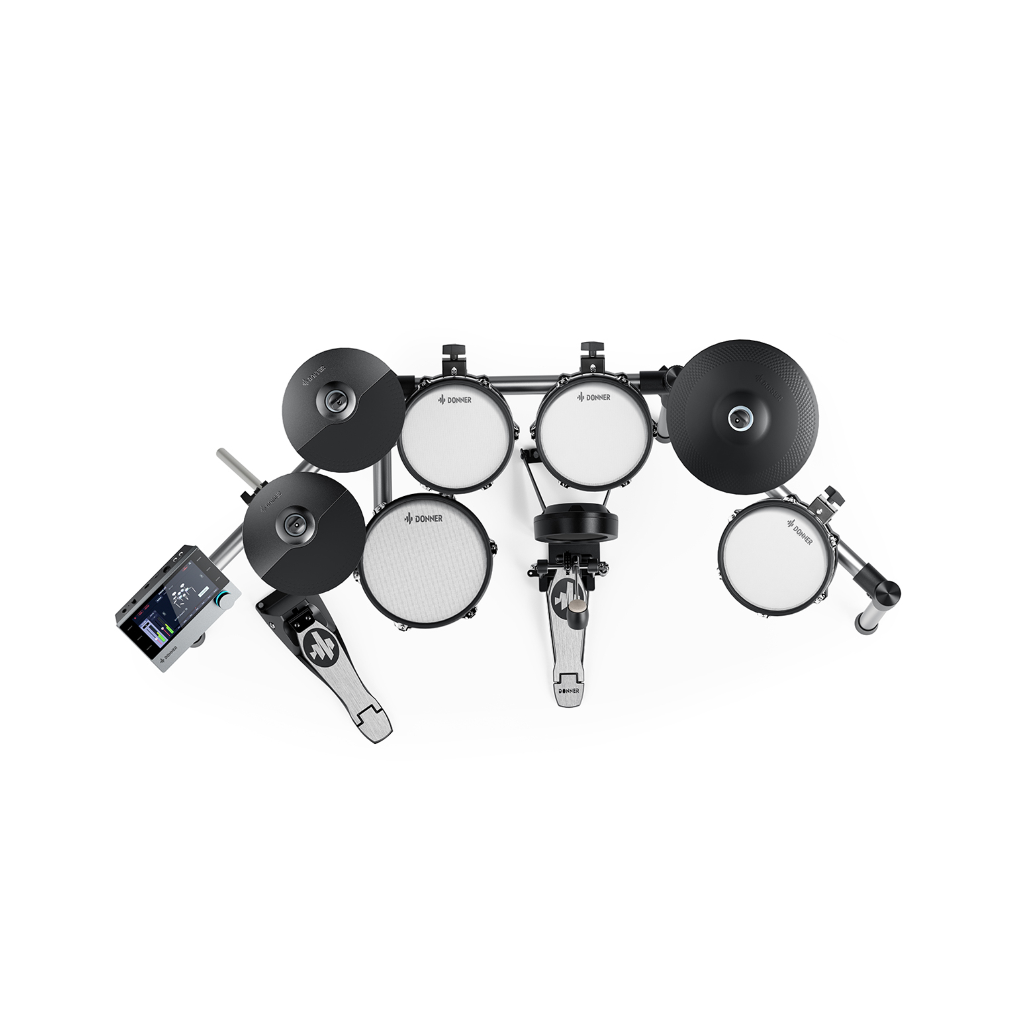 Donner BEAT 5-Drum 3-Cymbal Electronic Drumkit Set with Touch Screen for Pros