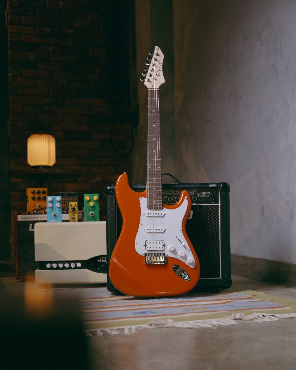 Strydom ST20R Lava pop Electric Guitar  HSS