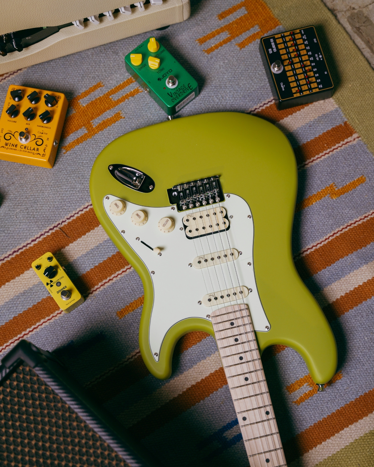 Strydom ST20M Laser Lime Electric Guitar HSS