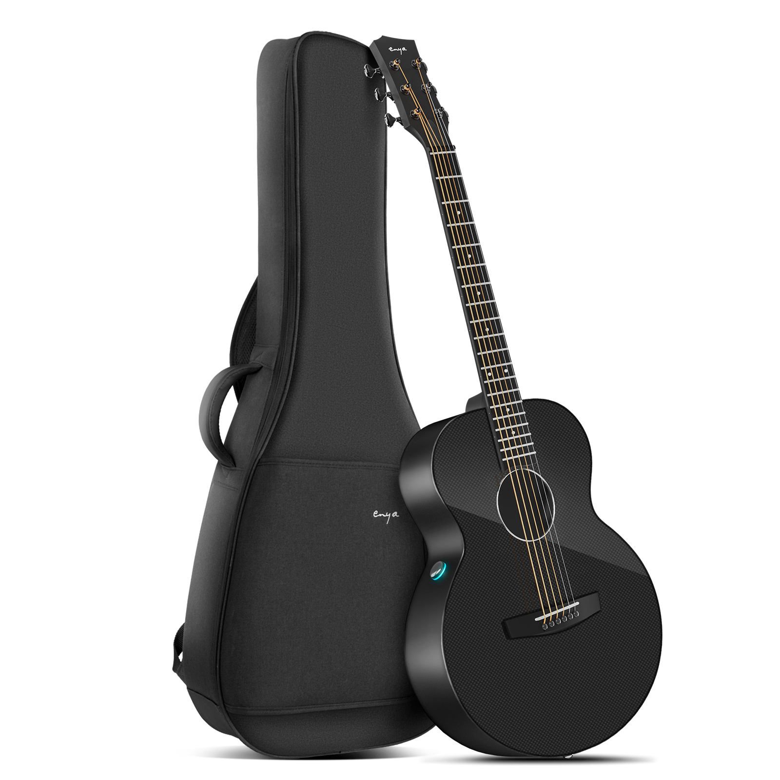 Enya EA-X3 Pro mini EQ TransAcousticAcousticplus Guitar- Black Glossy