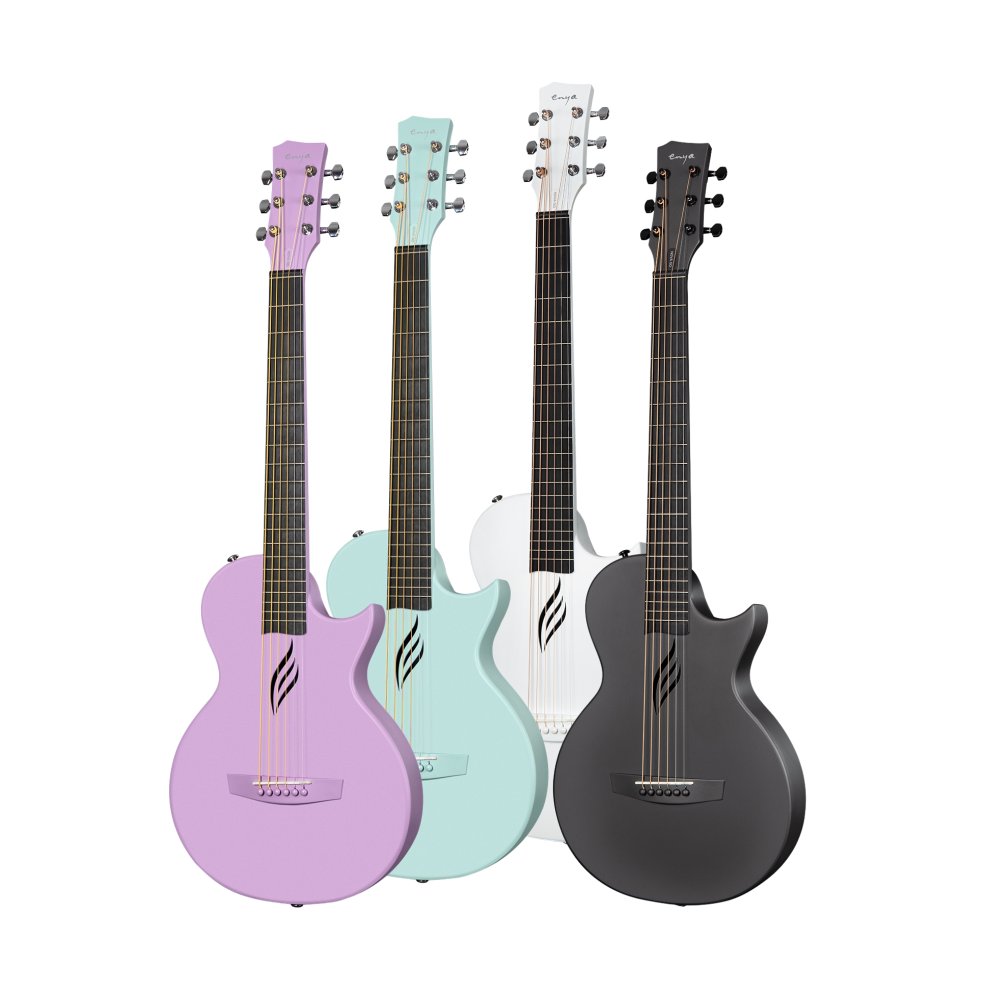 Enya Nova GO carbon fibre travel size acoustic guitar with free heavily ...