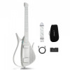 Enya CYBER-G Pick model Stringless Smart Guitar, Foldable Travel Backing Guitar, Built-in Drum Machine &amp; Bassline, 20 instrument Sounds for One-Man Band, App Interactive Chord Sheets For Adults &amp; Teens White