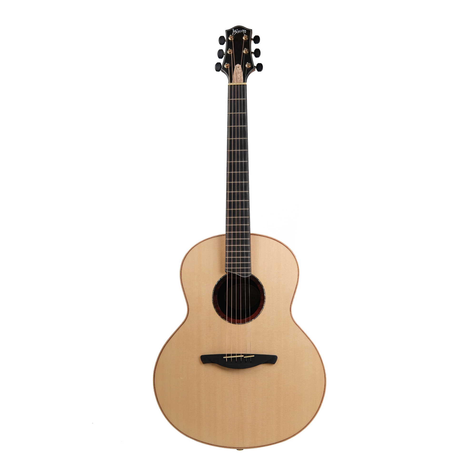 Hsienmo F shape custom 3A Spruce 3A wild east indian rosewood acoustic guitar