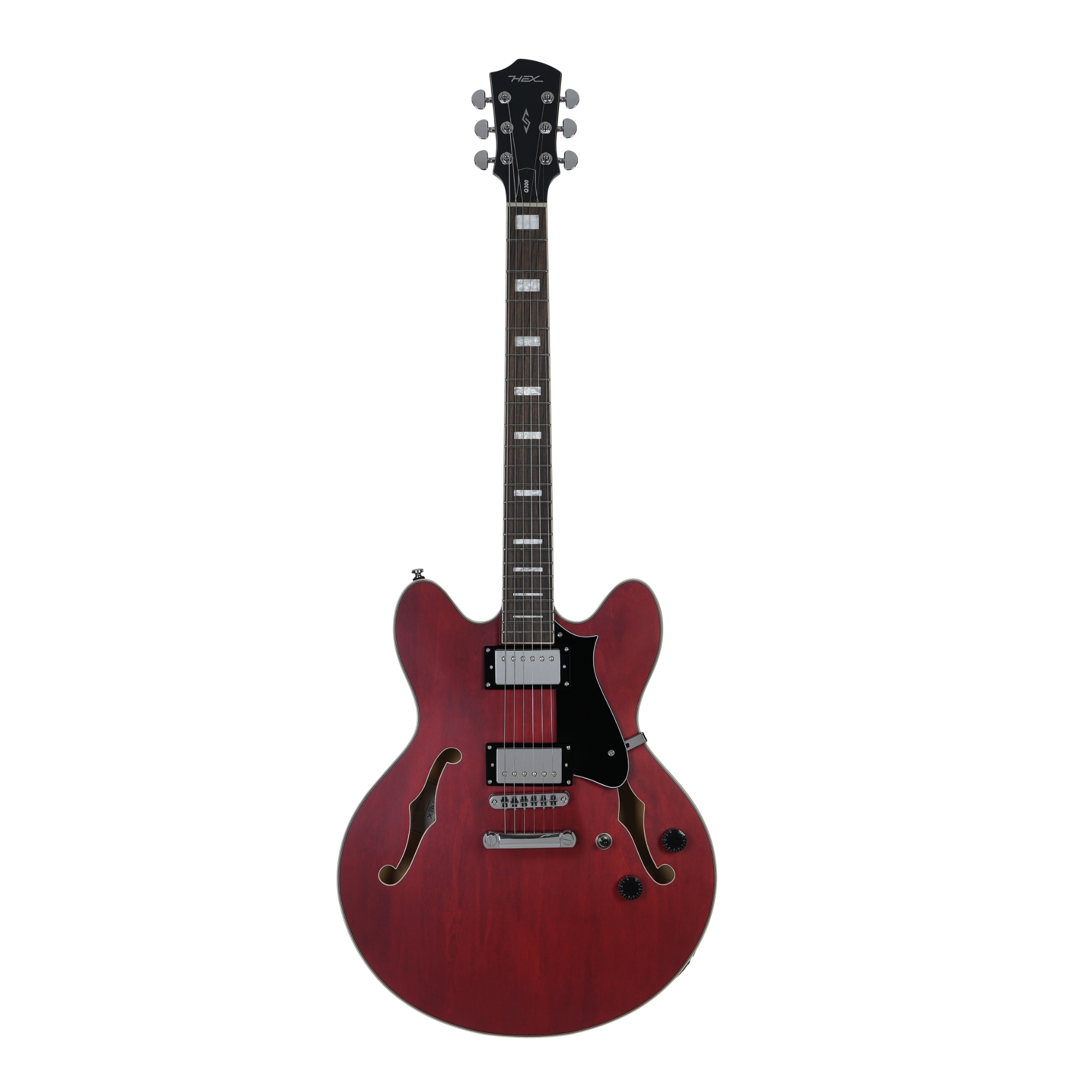 HEX Q300S TRD - SEMI HOLLOW Q SERIES - TRANSPARENT RED