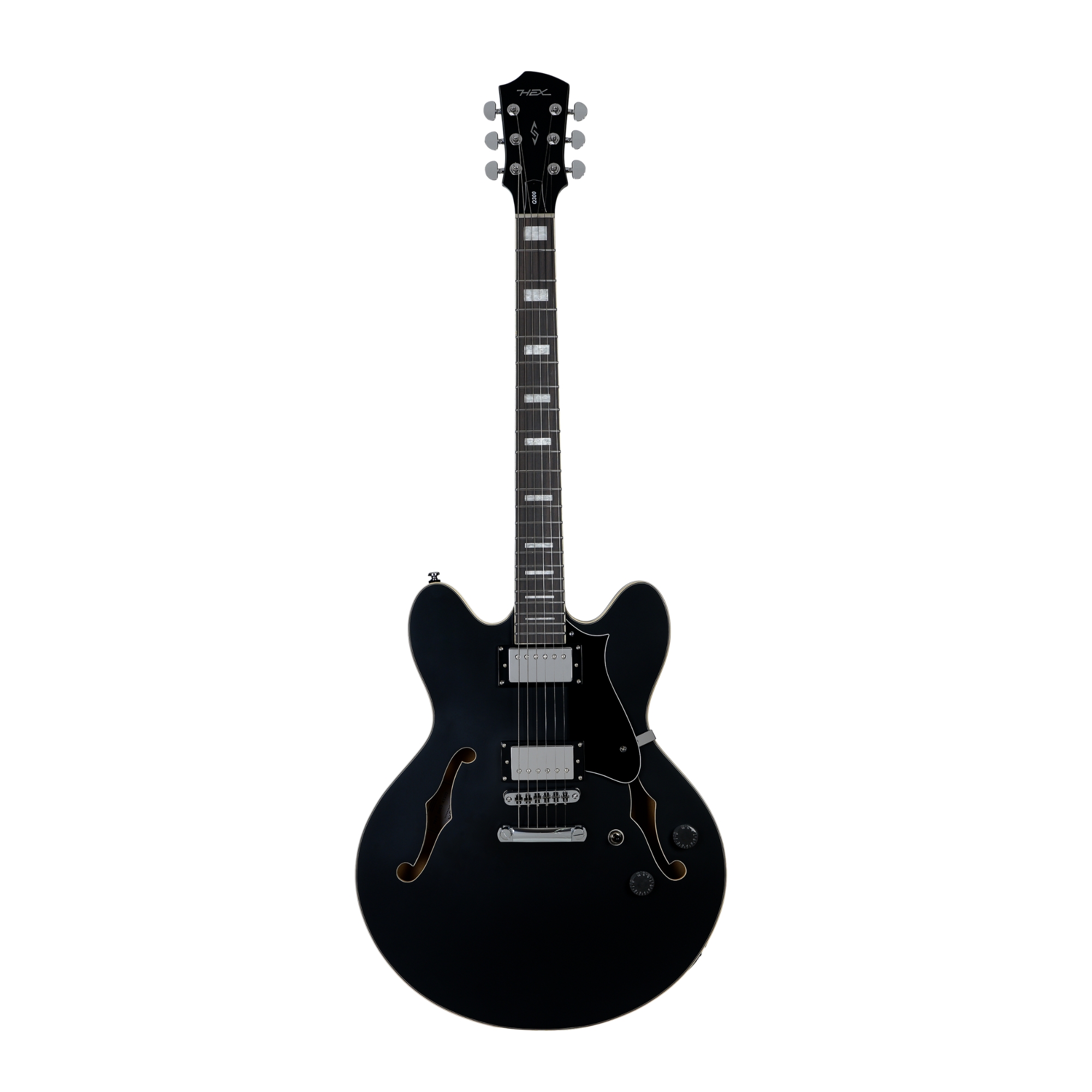 HEX Q300S BK - SEMI HOLLOW Q SERIES - SATIN BLACK