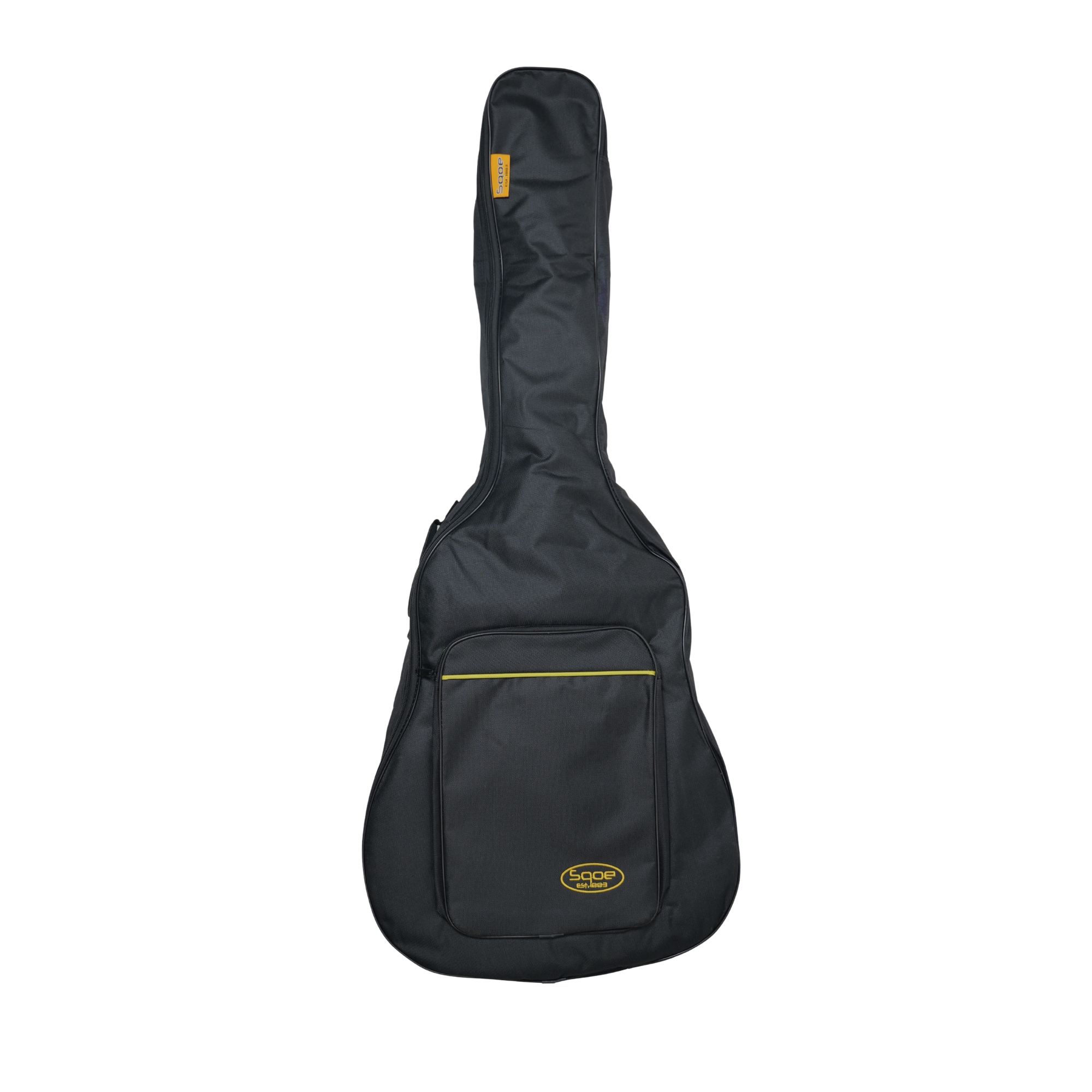 SQOE S340 FGCS Solid Top Acoustic Guitar Classic Cherry Burst Gloss - padded gig bag