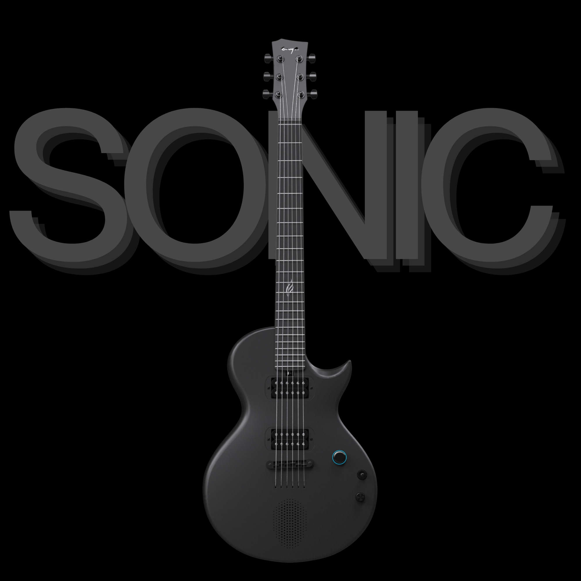 Enya Nova GO Sonic smart electric guitar Black exclusive thickened bag Type-C charging cable
