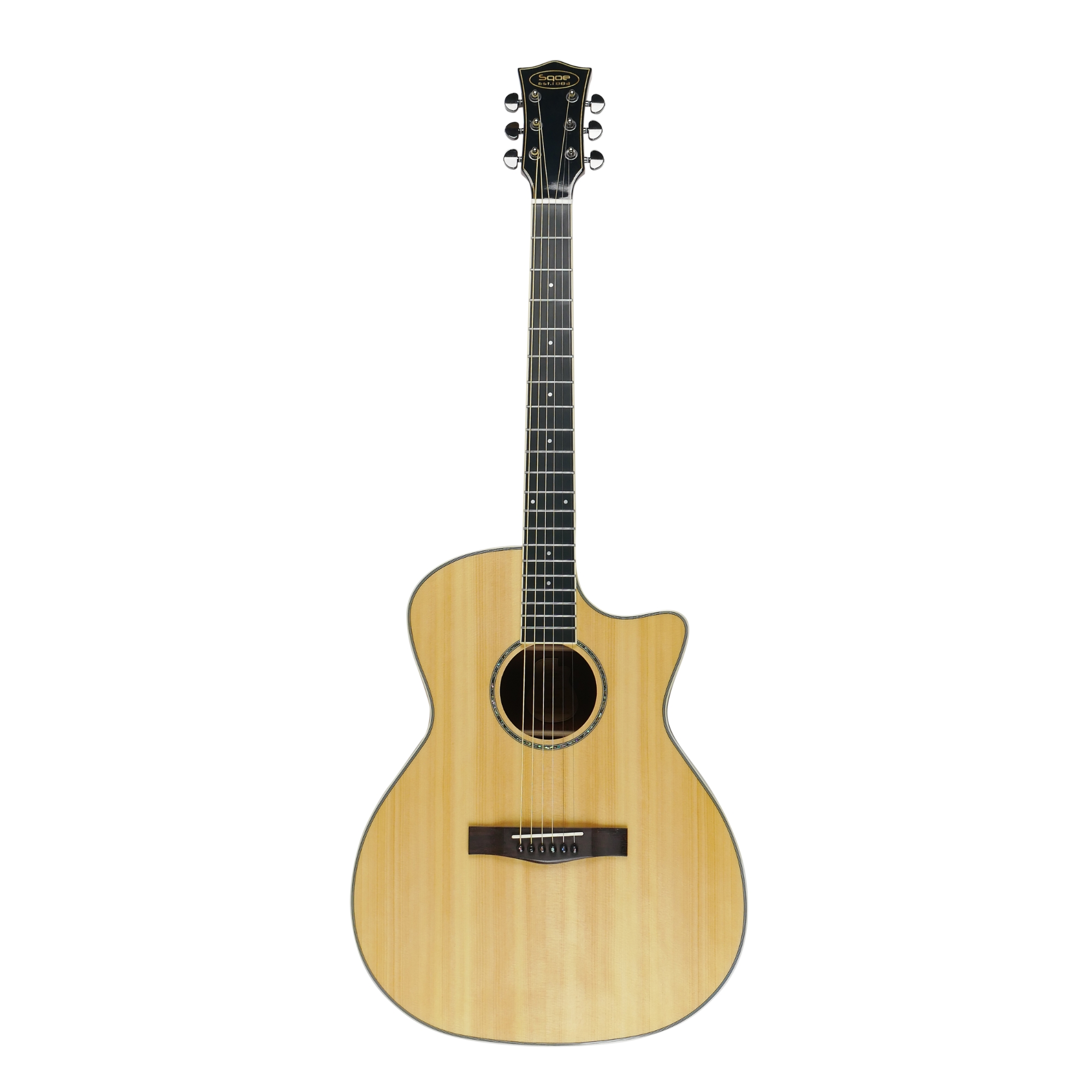 SQOE S340 FGCS Solid top Acoustic guitar - Natural