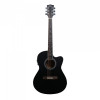 Richtone 39inch RT39CEQ 3 BAND EQ black matt cutaway guitar