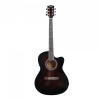 Richtone 39inch RT39CEQ 3 BAND EQ Brown glossy cutaway guitar