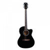 Richtone 39inch RT39CEQ 3 BAND EQ black glossy cutaway guitar