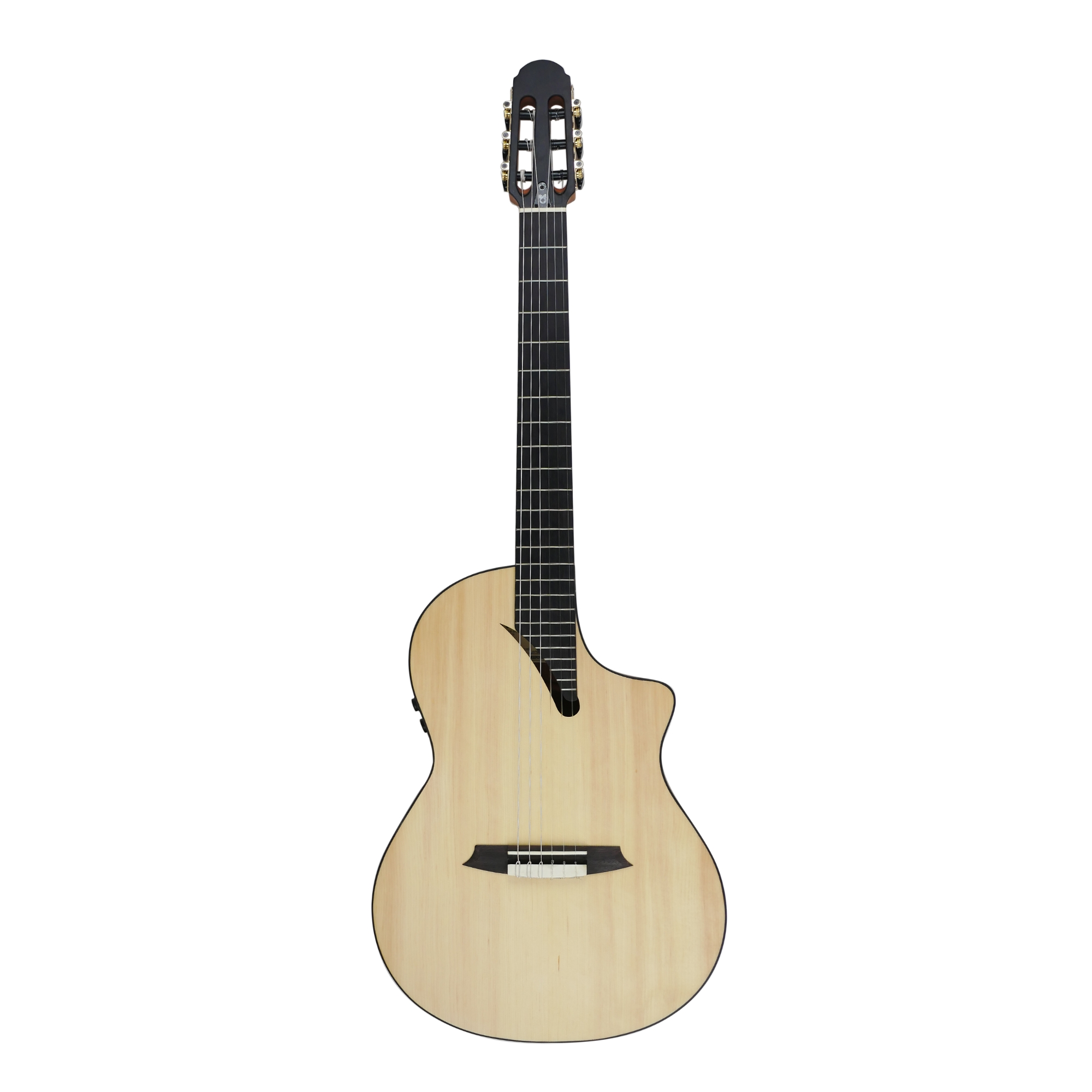 Martinez Performer Series MS-14MH Solid Spruce TopMahogany Classical-Electric Guitar Natural w Martinez T4 Double Source Pickup