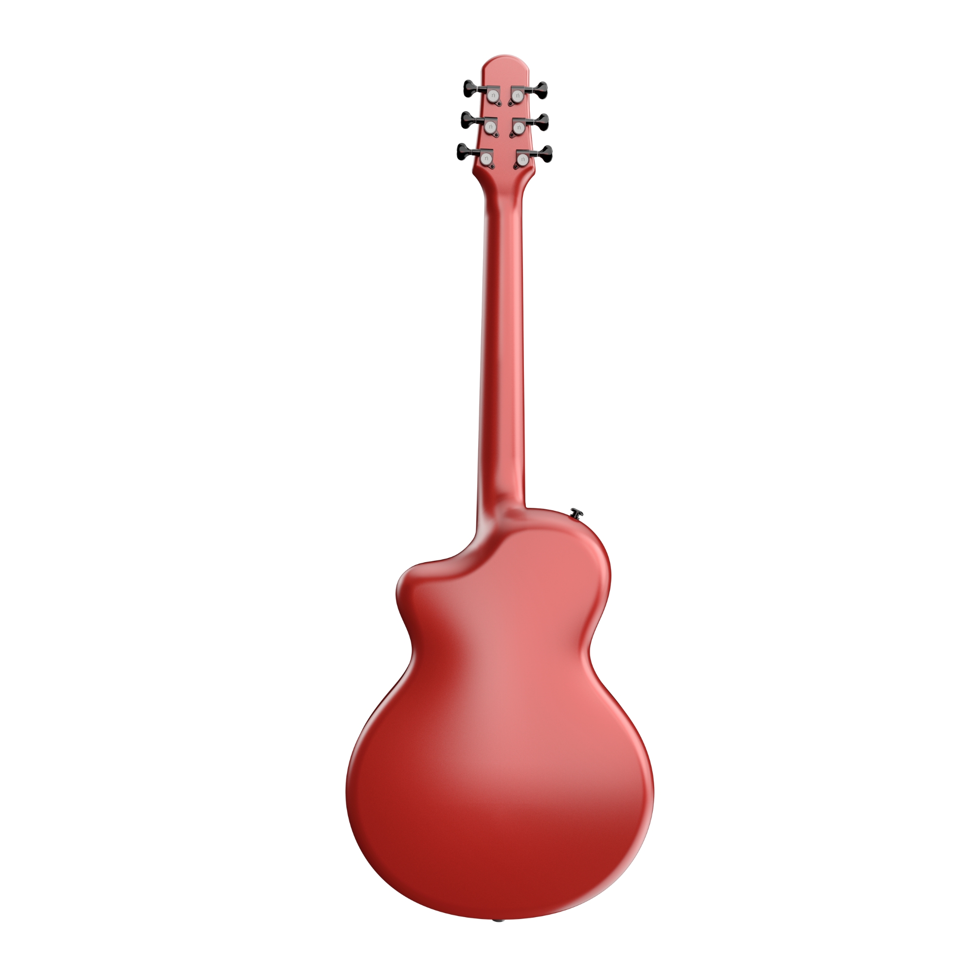 Natasha Asteroid Imperial red transacoustic OS1 Steel String carbon fibre guitar