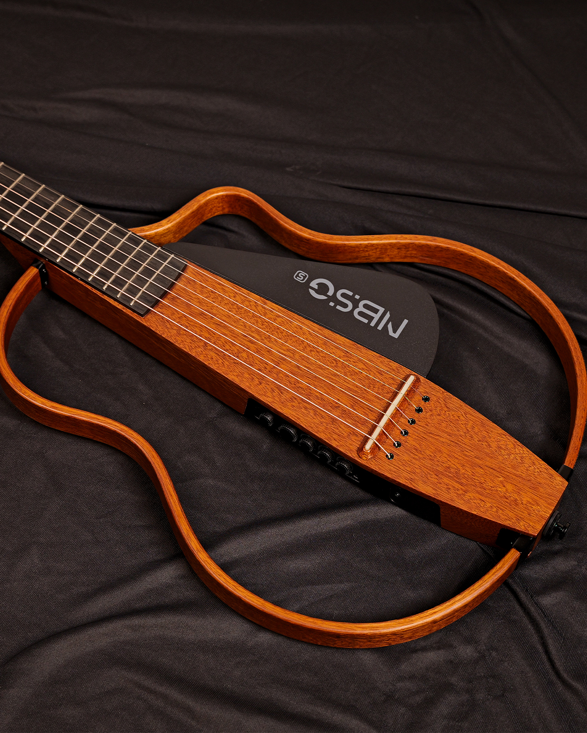 Natasha NBSG-S Silent Steel string Guitar Solid Mahogany