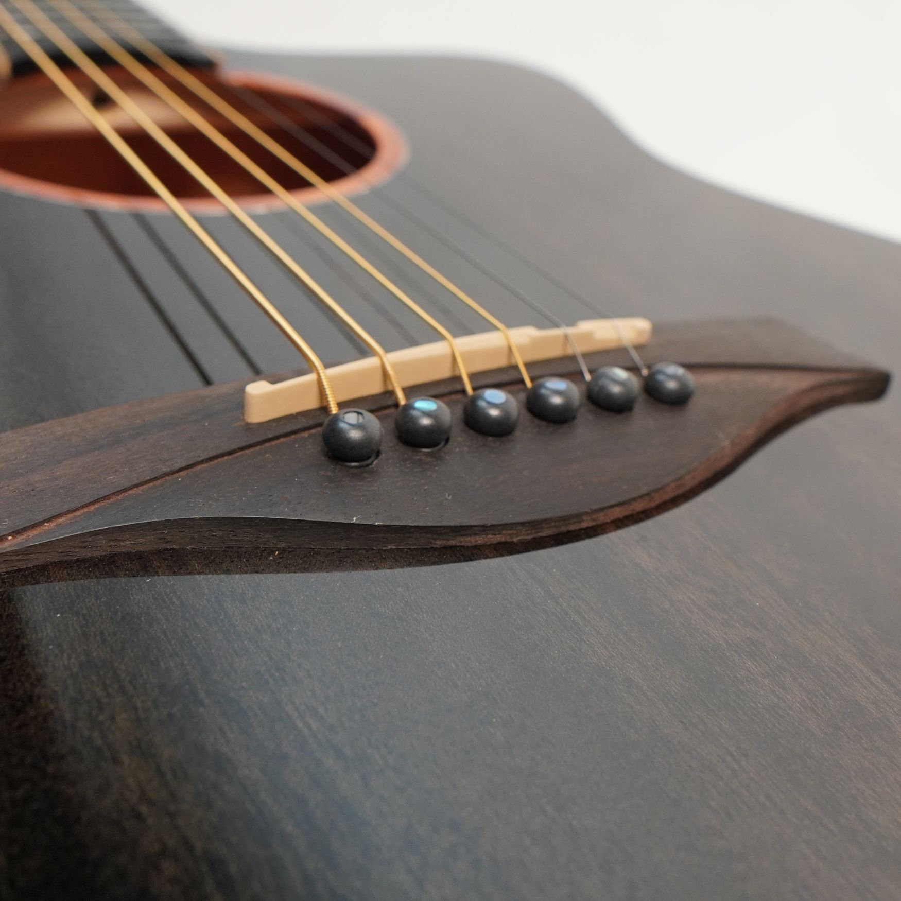 Strydom F139C 39inch all mahogany acoustic guitar trans black gloss