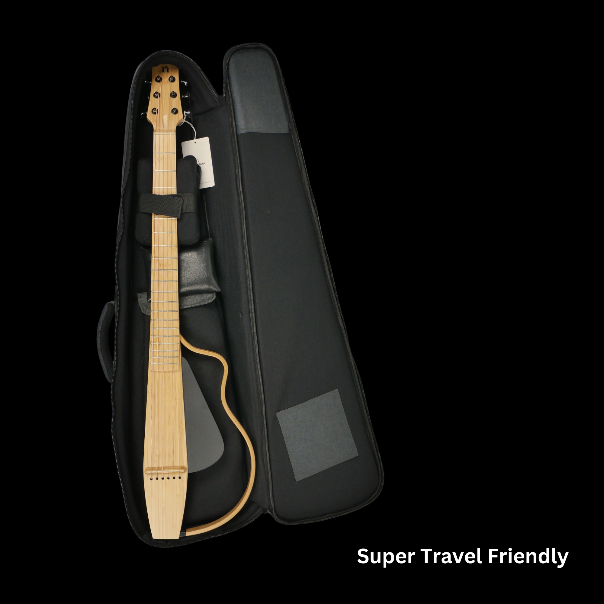 Natasha NBSG Steel String Silent Smart Guitar Bamboo