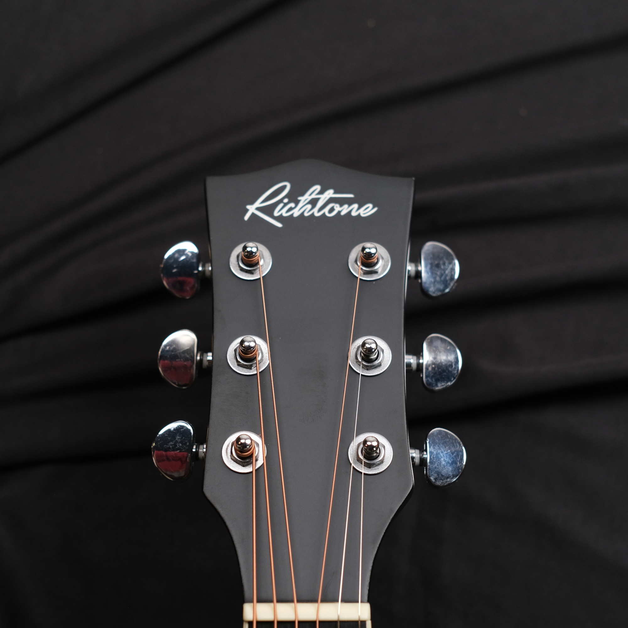 Richtone 39inch RT39CEQ 3 BAND EQ black matt cutaway guitar