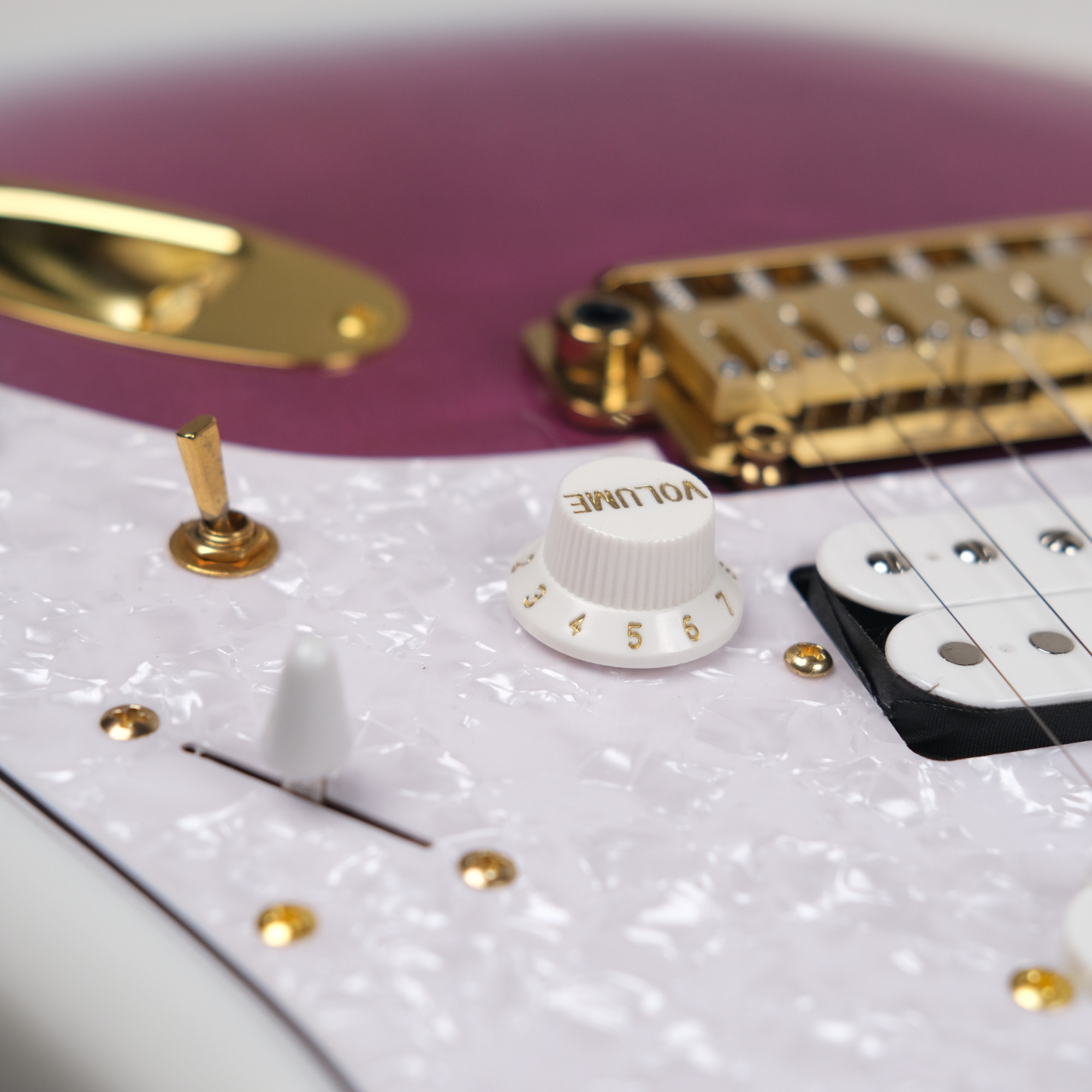 SQOE SEST900 alnico 5 HSS Flame maple top - purple haze