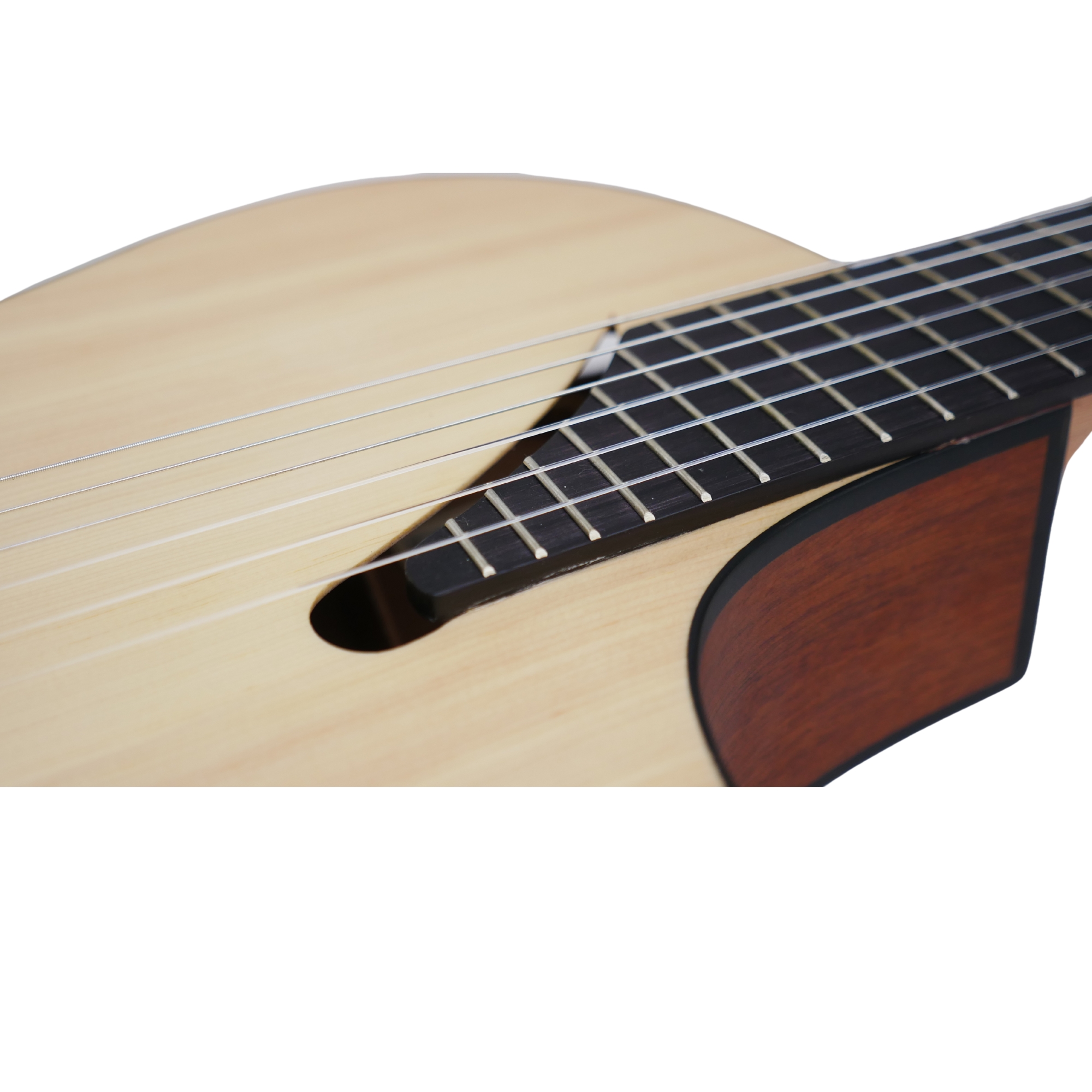 Martinez Performer Series MS-14MH Solid Spruce TopMahogany Classical-Electric Guitar Natural w Martinez T4 Double Source Pickup