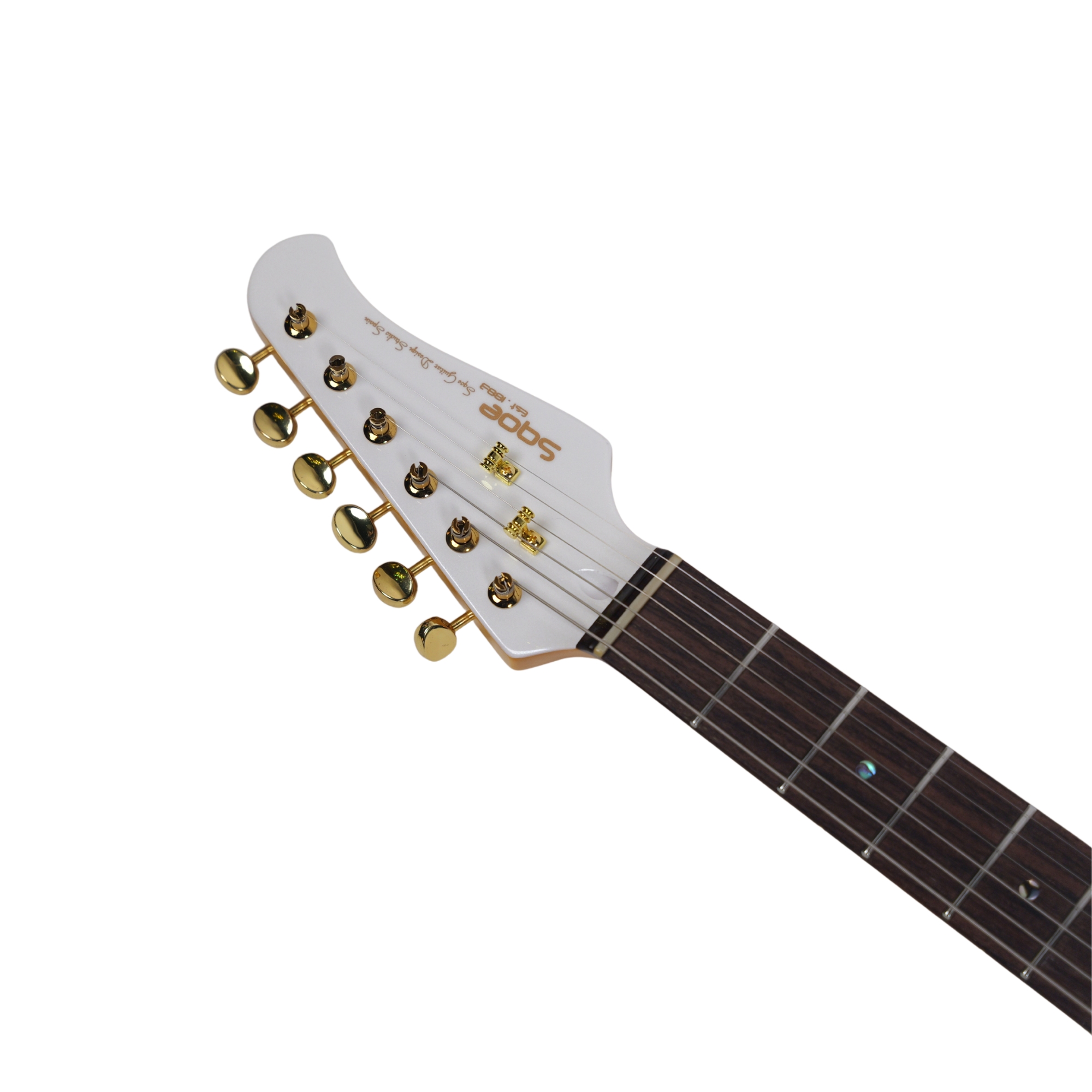 SQOE SETL1000FR  Pearl white Premium Custom Telecaster with Bigsby Tremolo  ABS Case