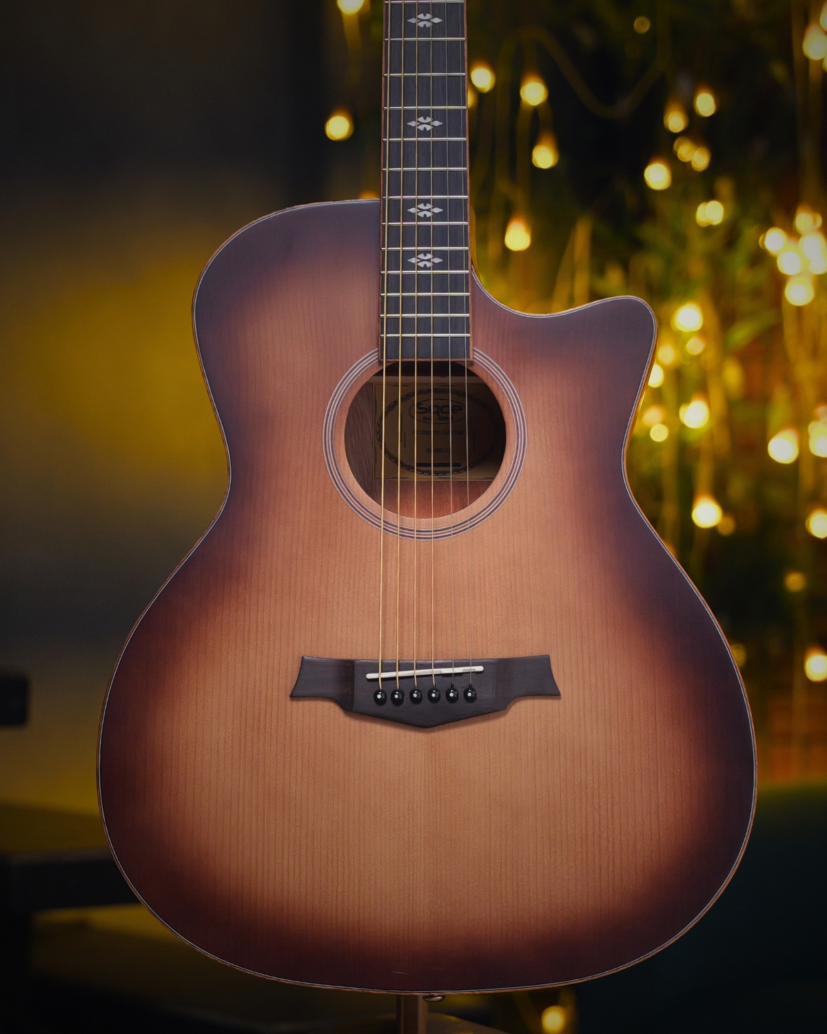 GA40C Tobacco sunburst Solid Spruce Top Acoustic Guitar Mahogany Back Sides